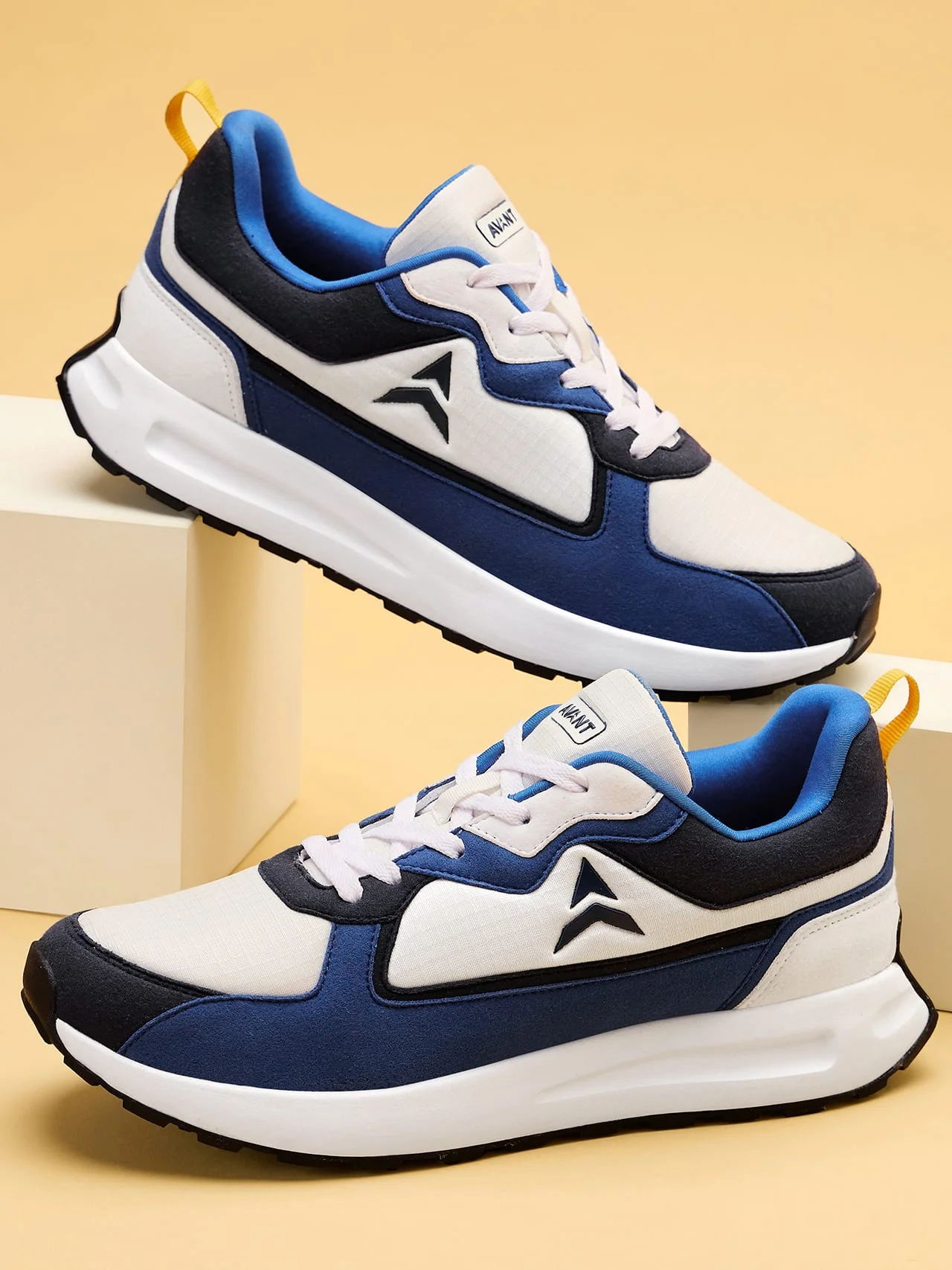 Avant Men's Waffle Max Sneaker Shoes - Blue/White - Image 10
