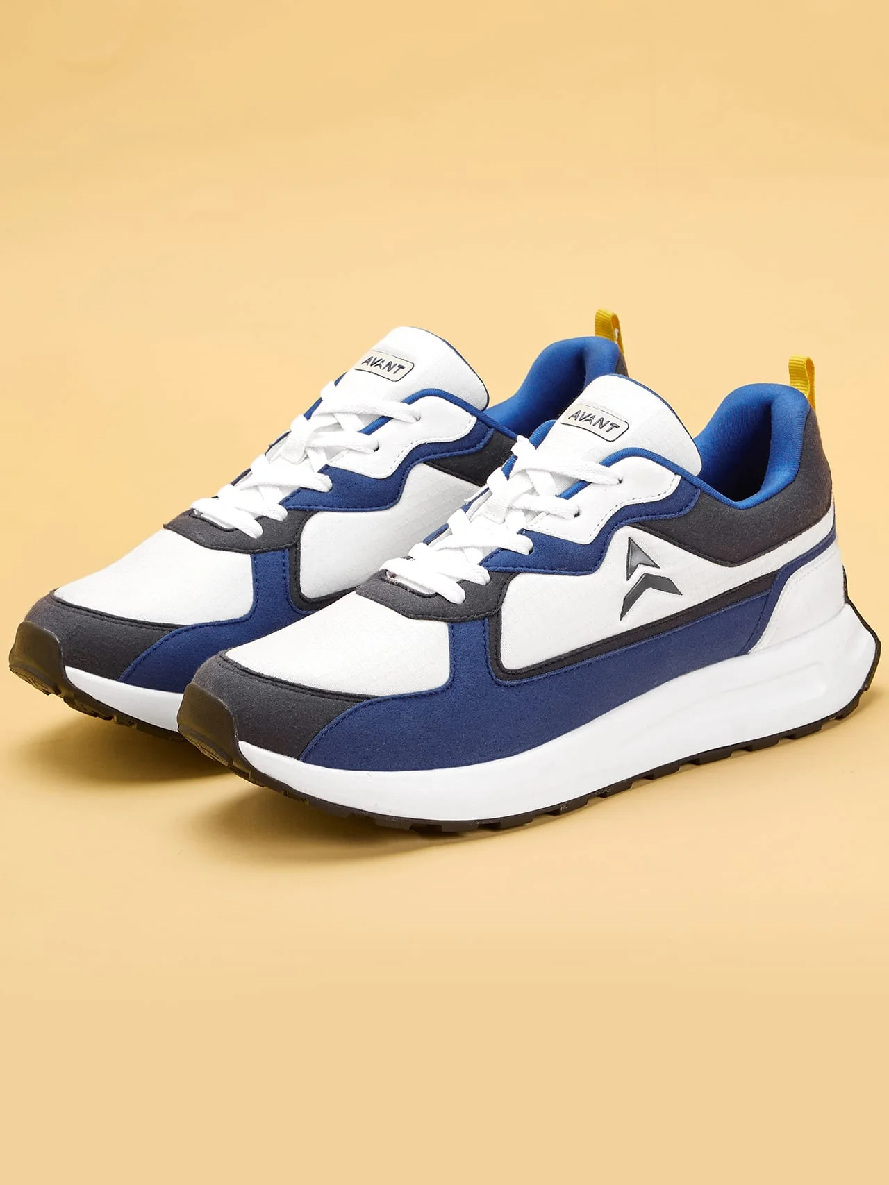 Avant Men's Waffle Max Sneaker Shoes - Blue/White - Image 4
