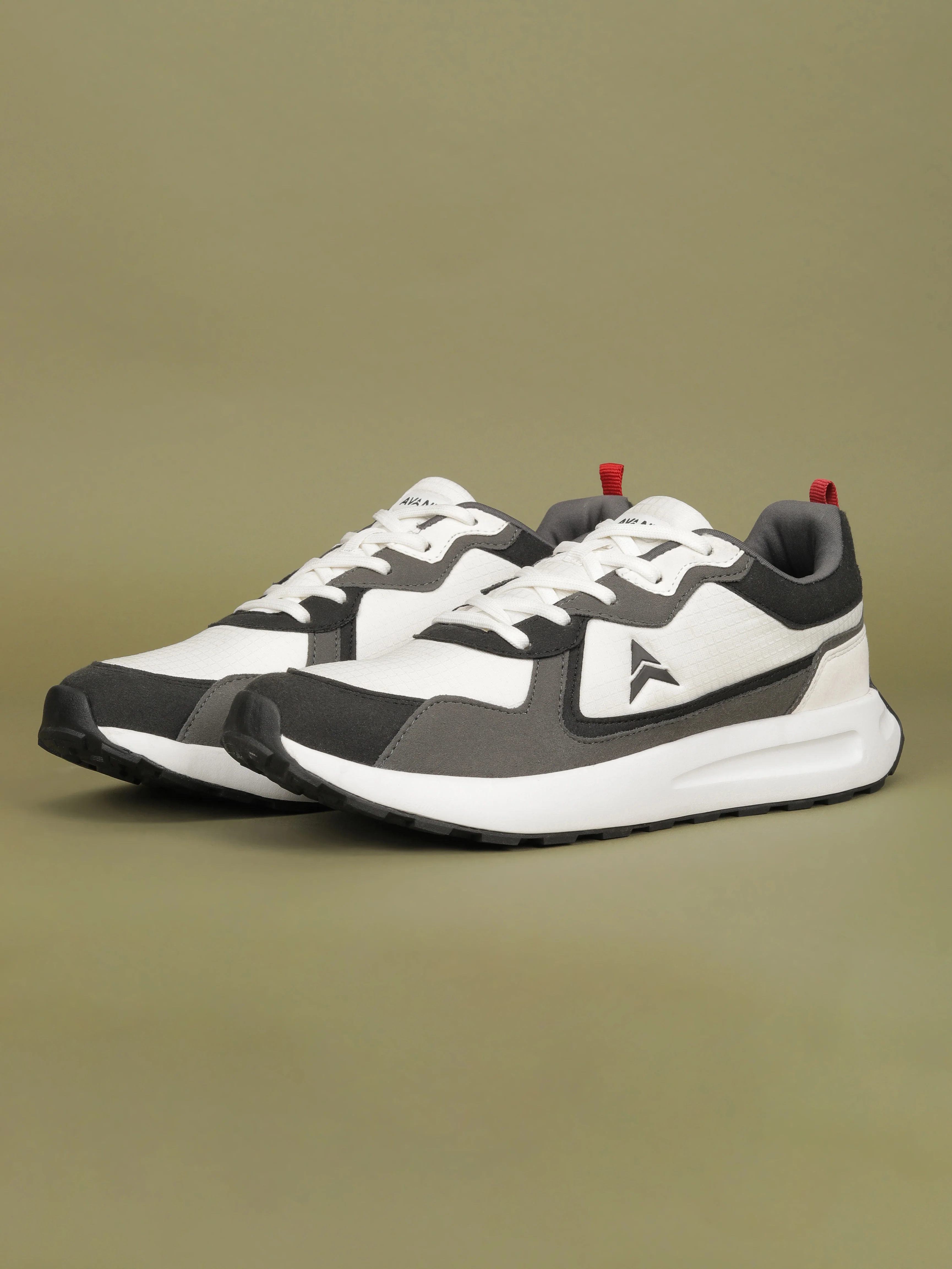 Avant Men's Waffle Max Sneakers Shoes - Grey/White - Image 11