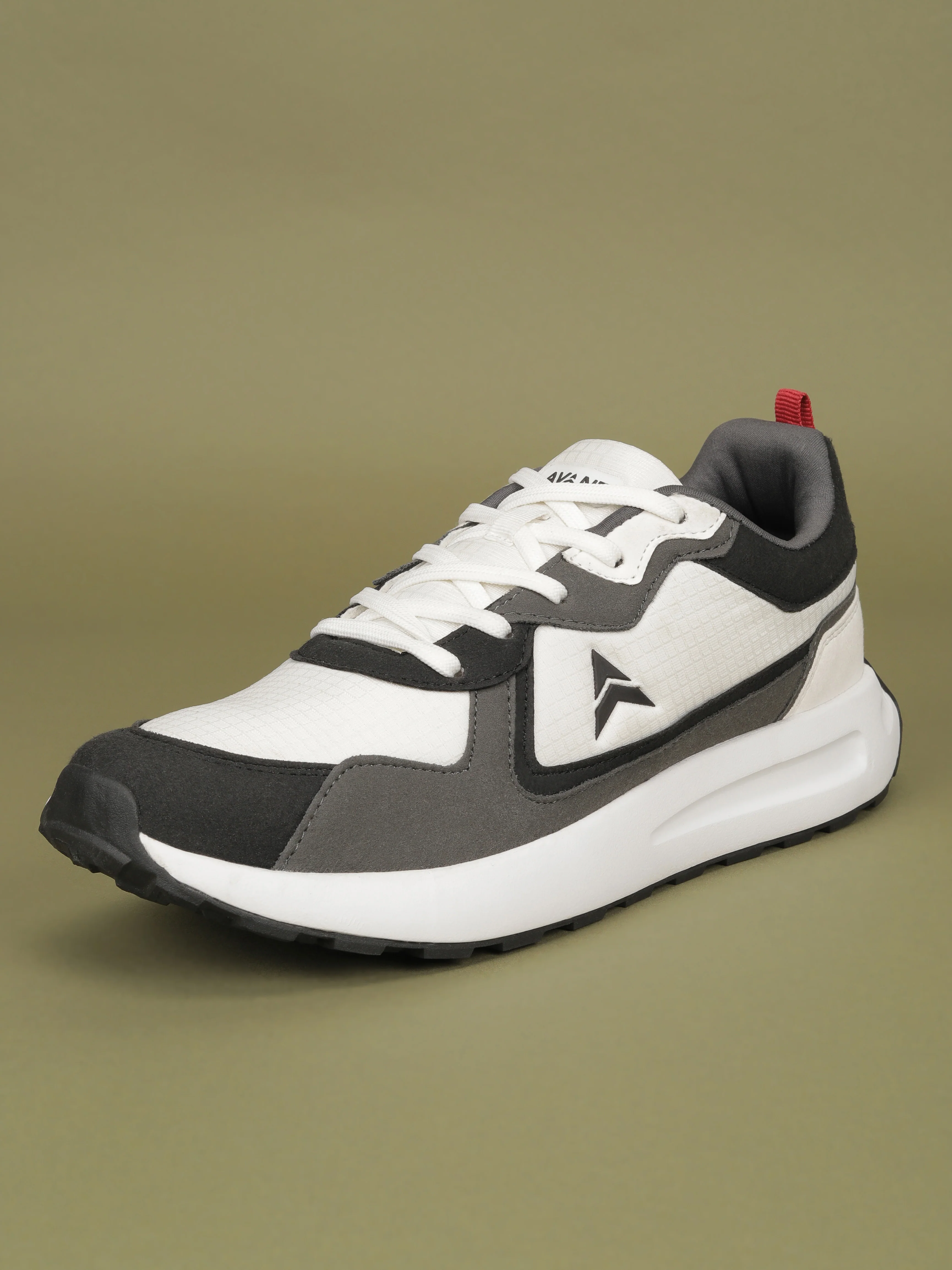 Avant Men's Waffle Max Sneakers Shoes - Grey/White - Image 4