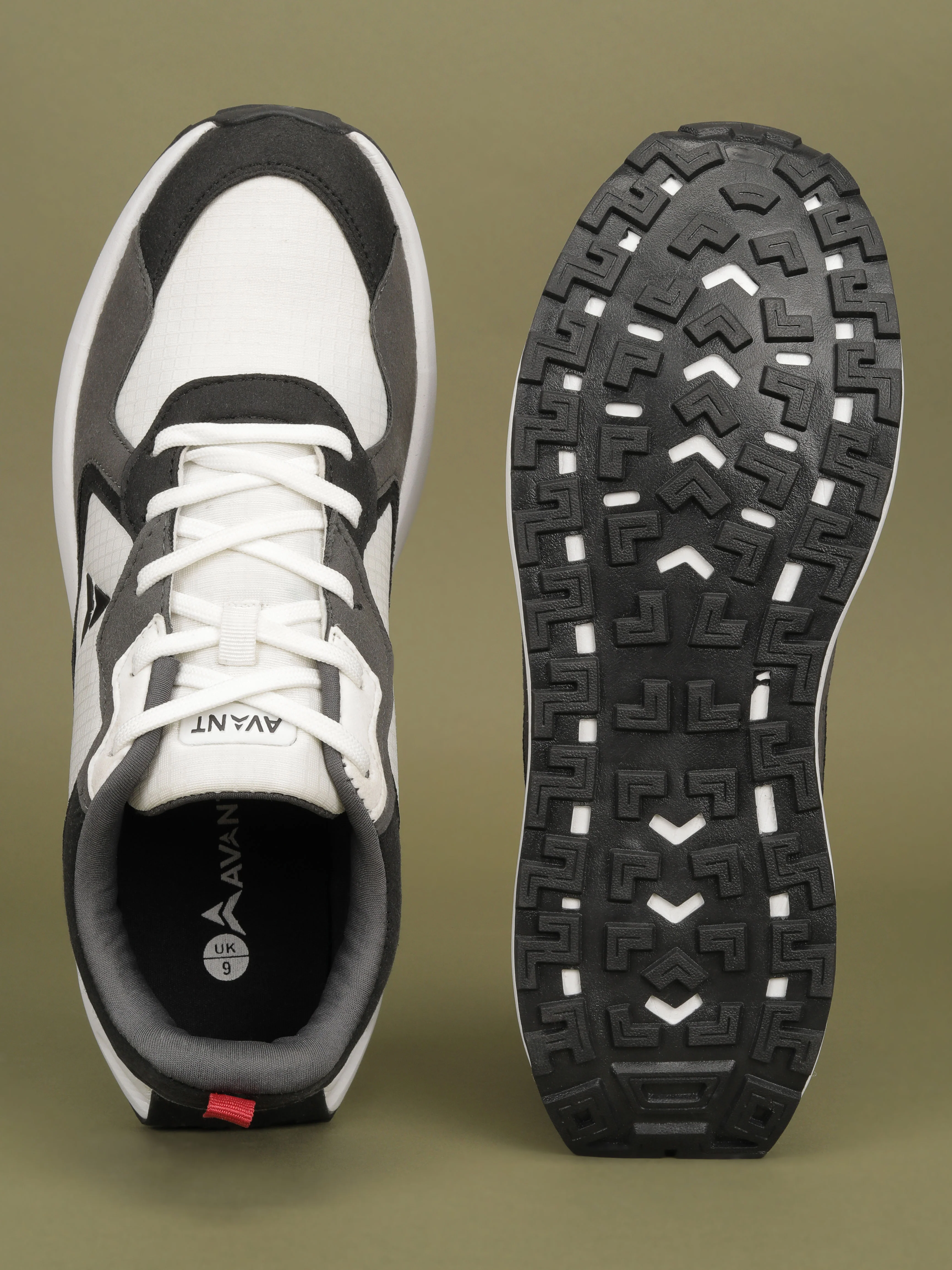Avant Men's Waffle Max Sneakers Shoes - Grey/White - Image 8