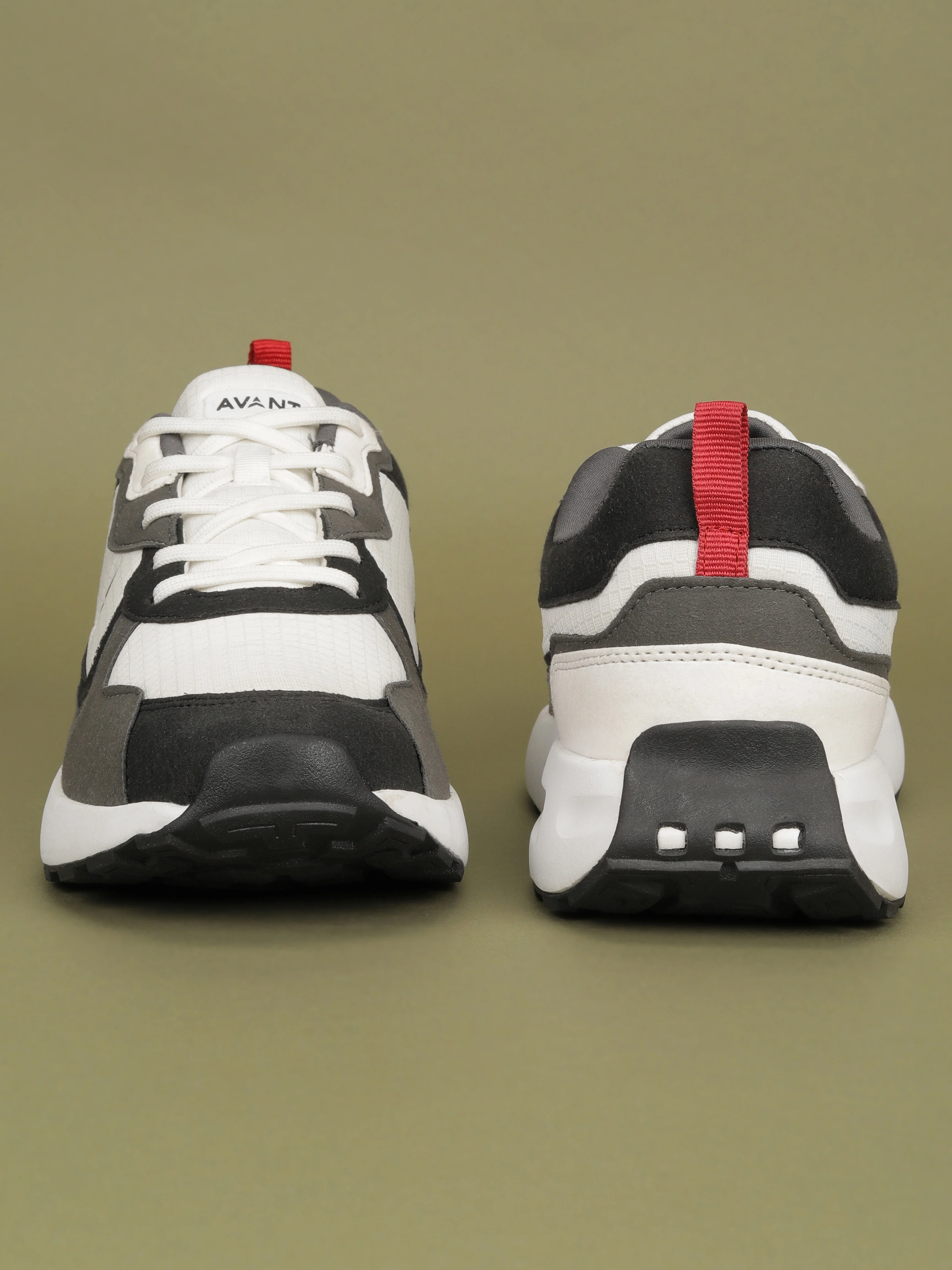 Avant Men's Waffle Max Sneakers Shoes - Grey/White - Image 9