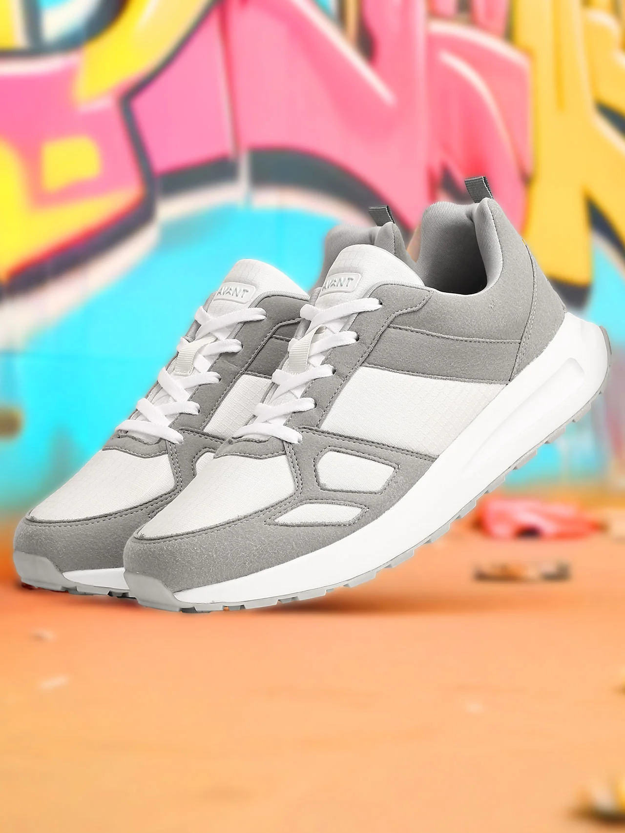 Avant Men's Waffle Pro Sneaker Shoes - Lt Grey - Image 10