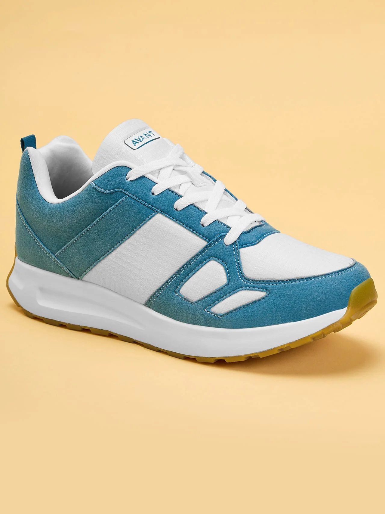 Avant Men's Waffle Pro Sneaker Shoes-Sea Green / White - Image 2