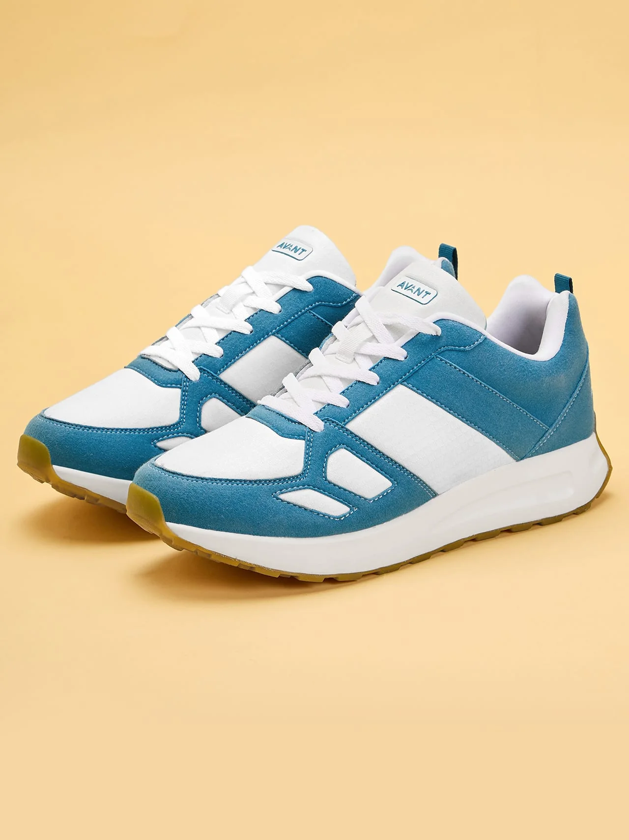 Avant Men's Waffle Pro Sneaker Shoes-Sea Green / White - Image 4