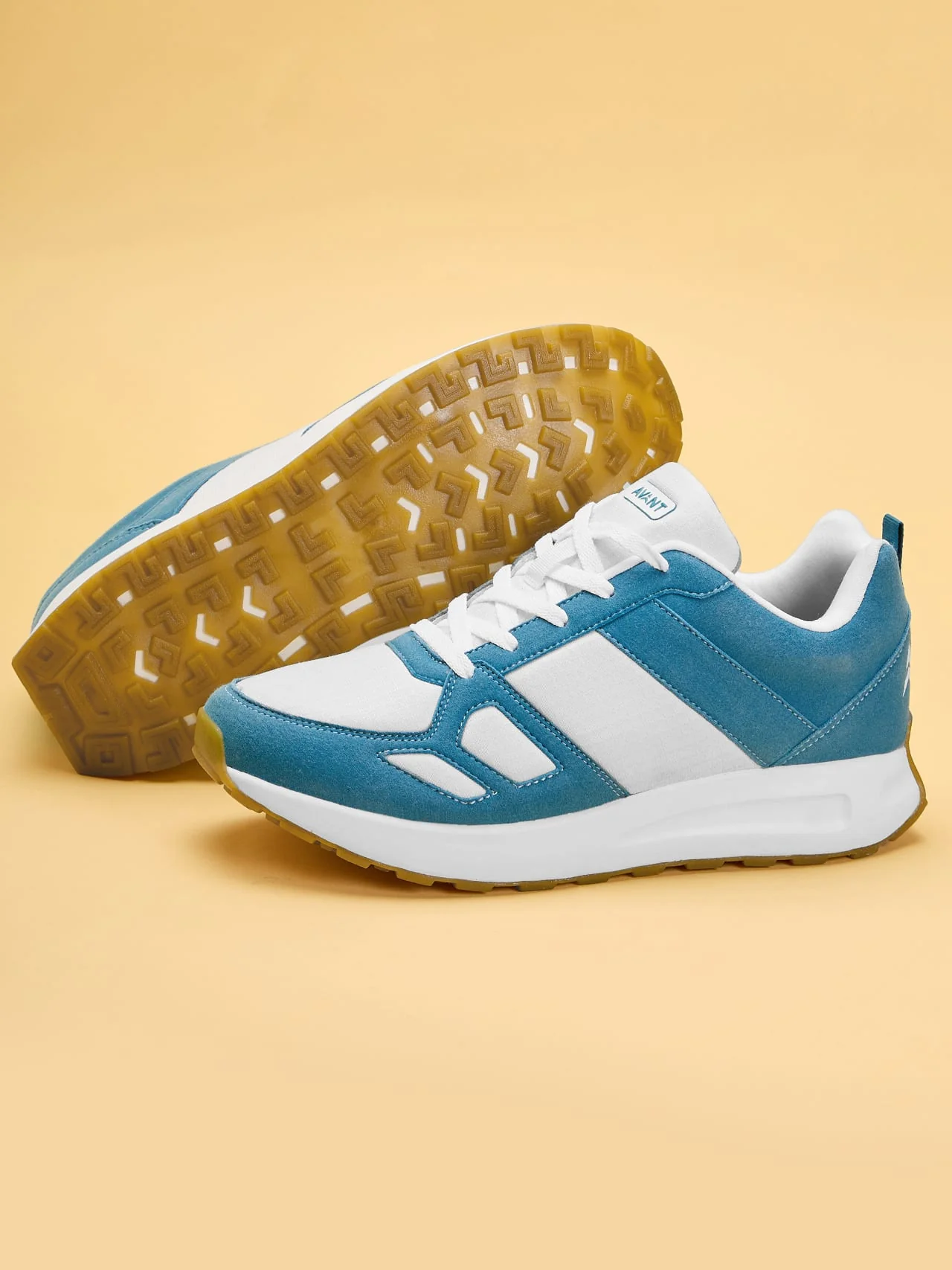 Avant Men's Waffle Pro Sneaker Shoes-Sea Green / White - Image 5