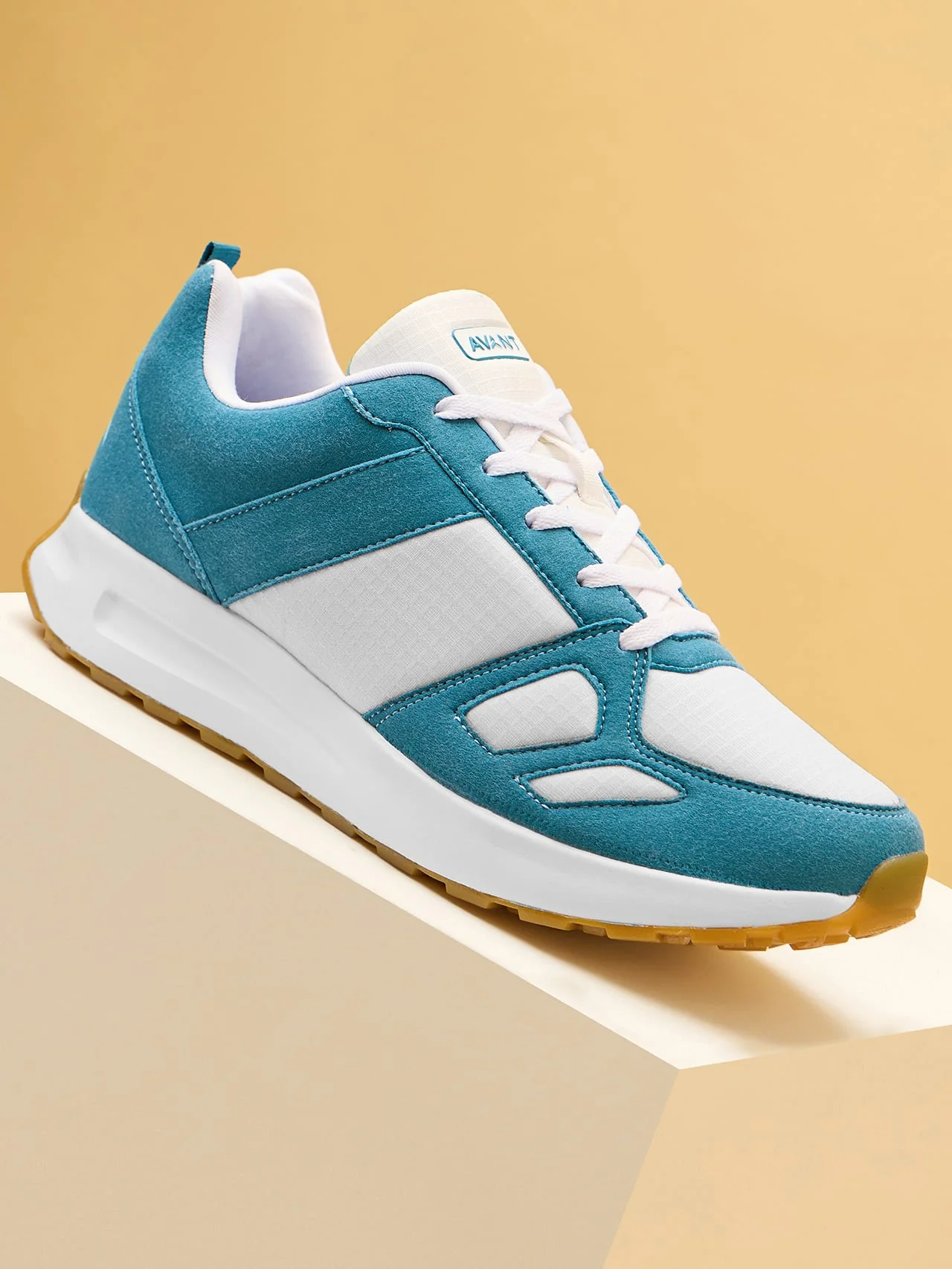 Avant Men's Waffle Pro Sneaker Shoes-Sea Green / White - Image 9