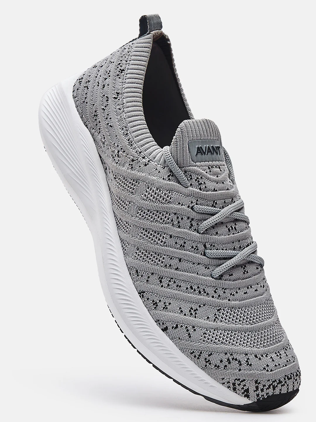Avant Men's Zebra Slip-On Running Shoes - L.Grey - Image 4