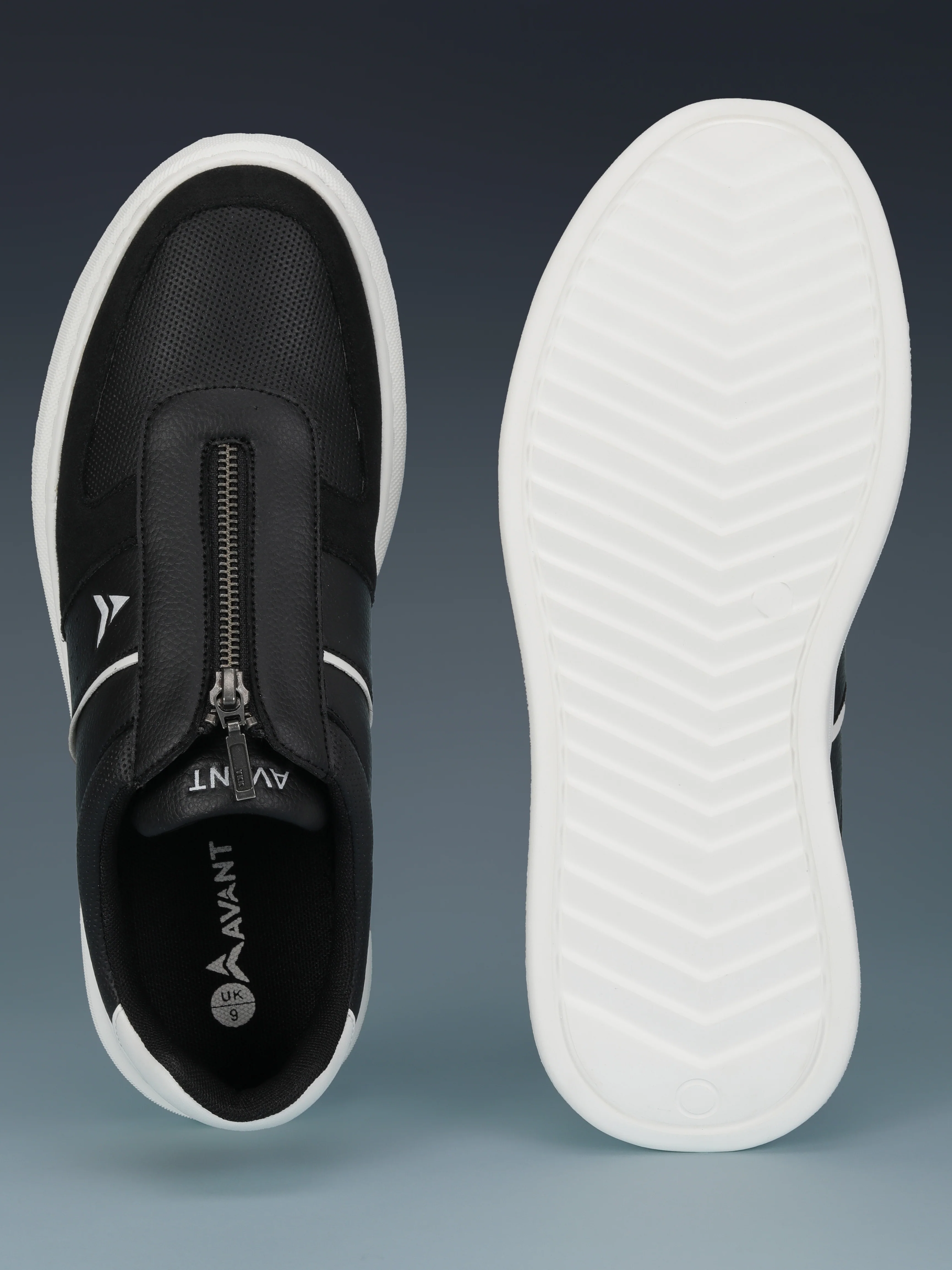Avant Men's ZipWalk Casual Shoes - Black - Image 9