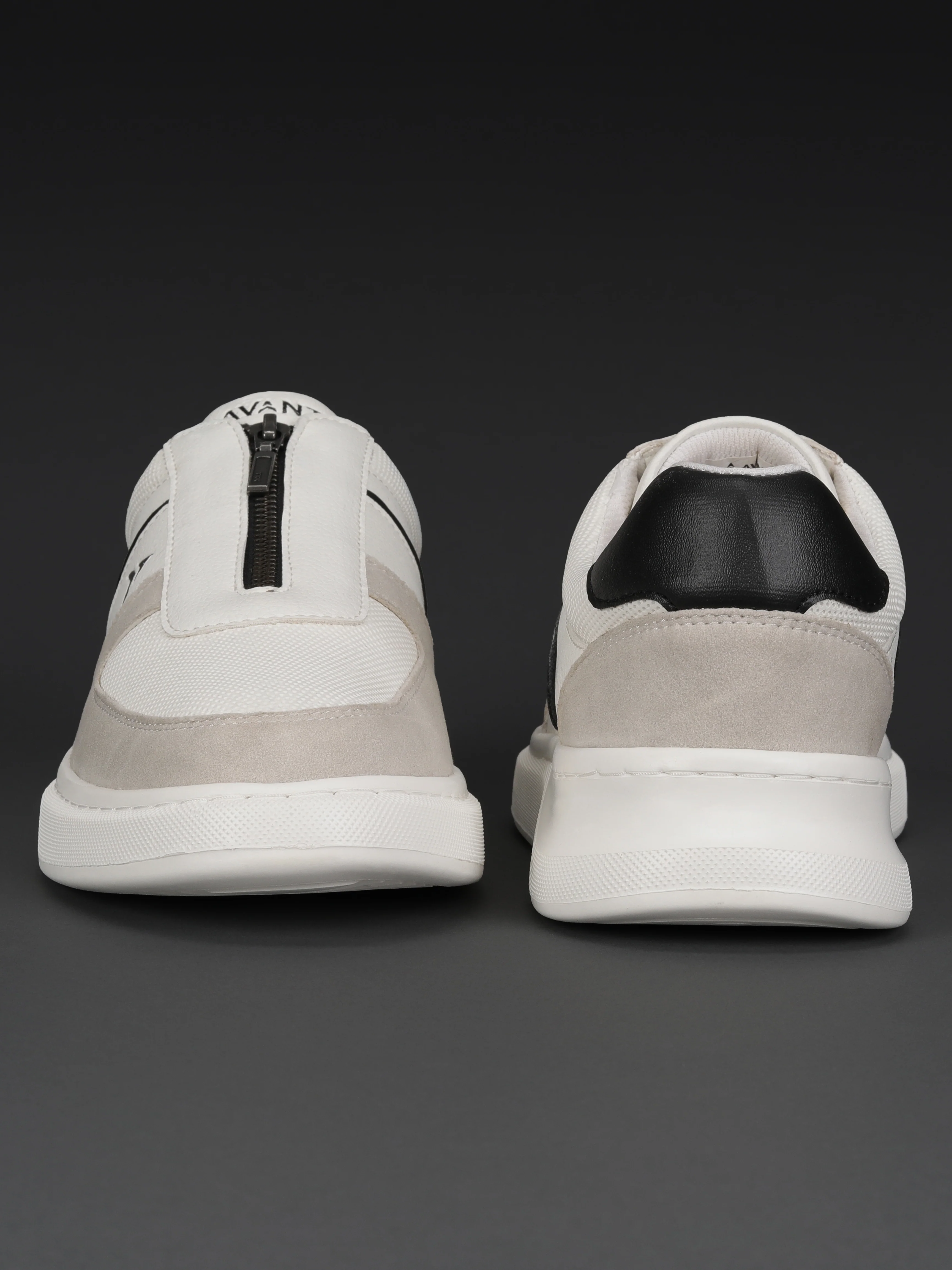 Avant Men's ZipWalk Casual Shoes - White/Grey - Image 10