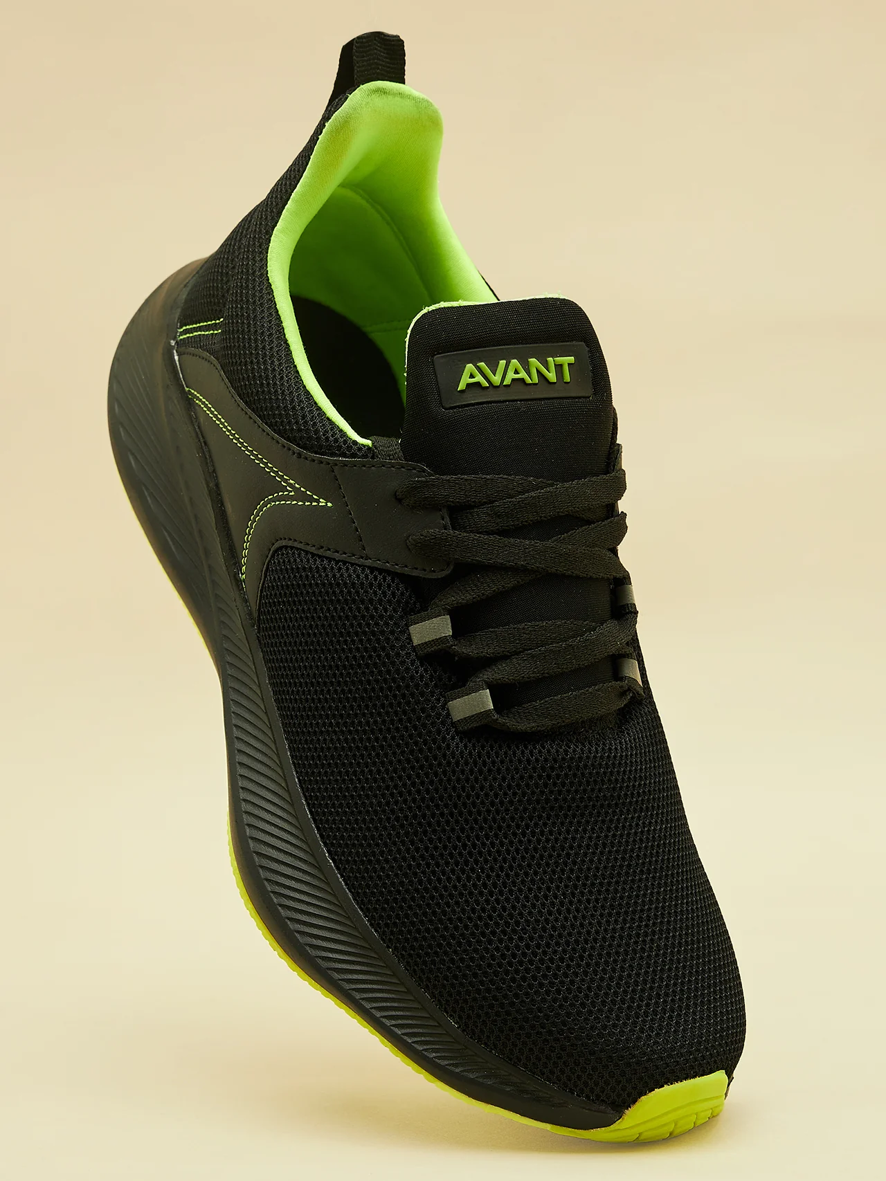 Avant Mens Ultra Flex Walking Shoes, TPR outsoles, Black - Image 4