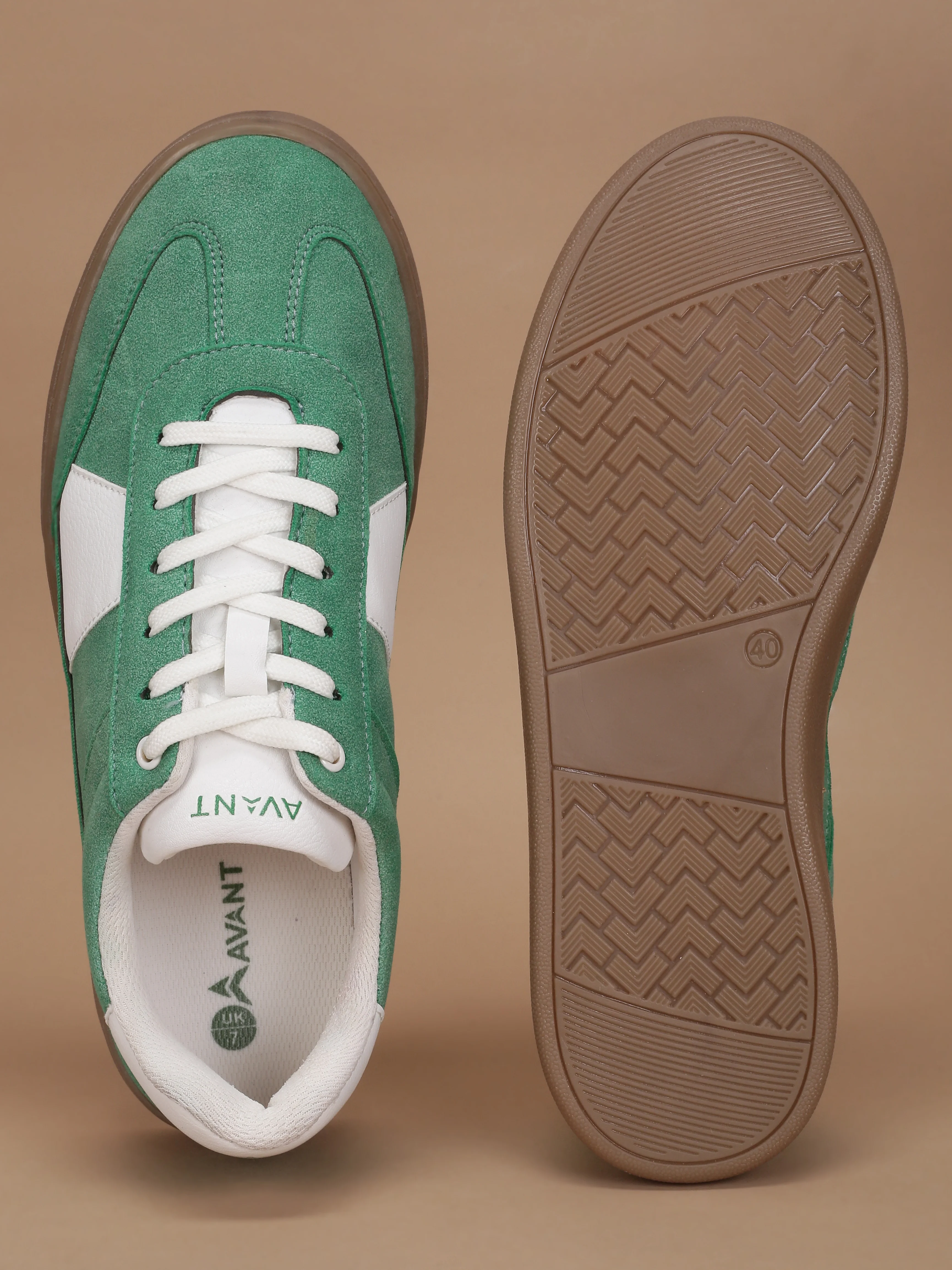 Avant Women's Arche Sneakers - Green/White - Image 4