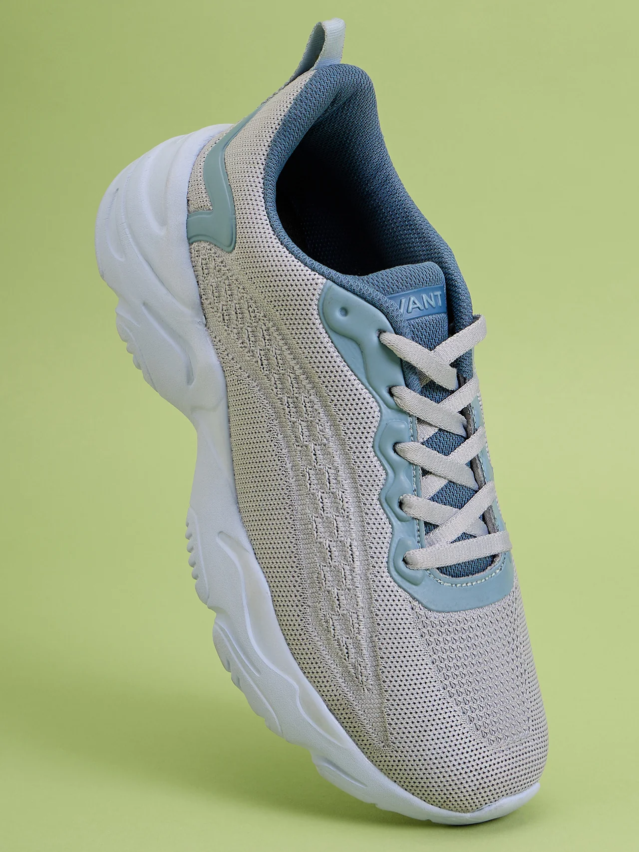 Avant Women's Foam Walking Shoes - Grey/Sky Blue - Image 4