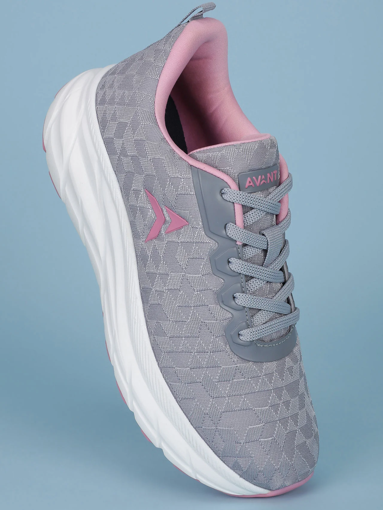 Avant Women's Libra Running Shoes - Grey/Pink - Image 4