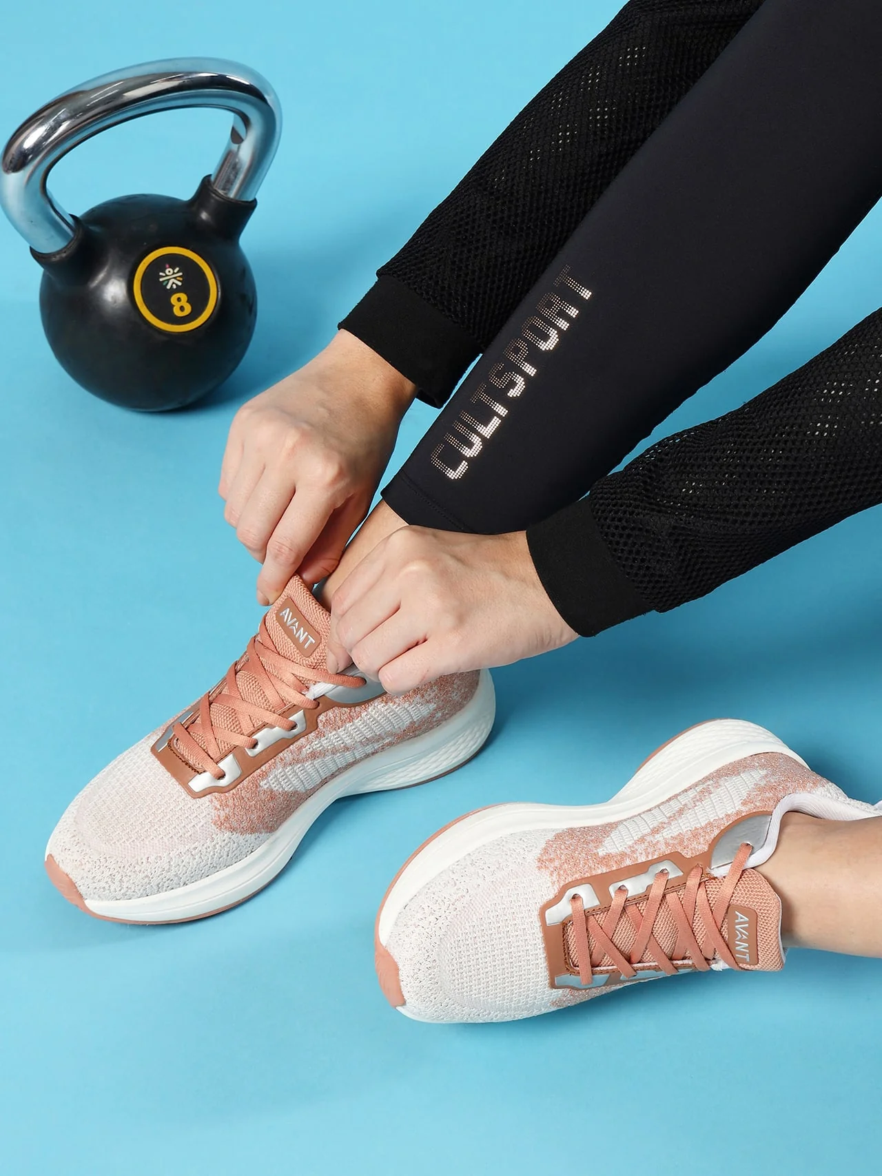 Avant Women's MagiX Running shoes-Mustard / White - Image 10