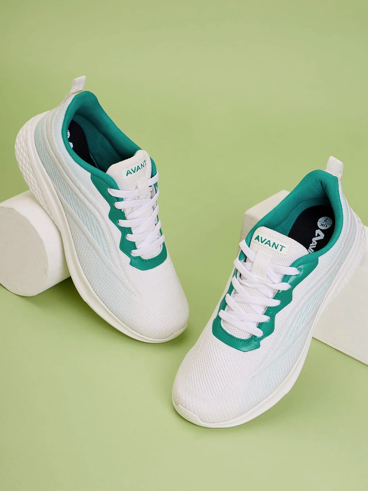 Avant Women's Mermaid Walking Shoes - White/Teal - Image 10