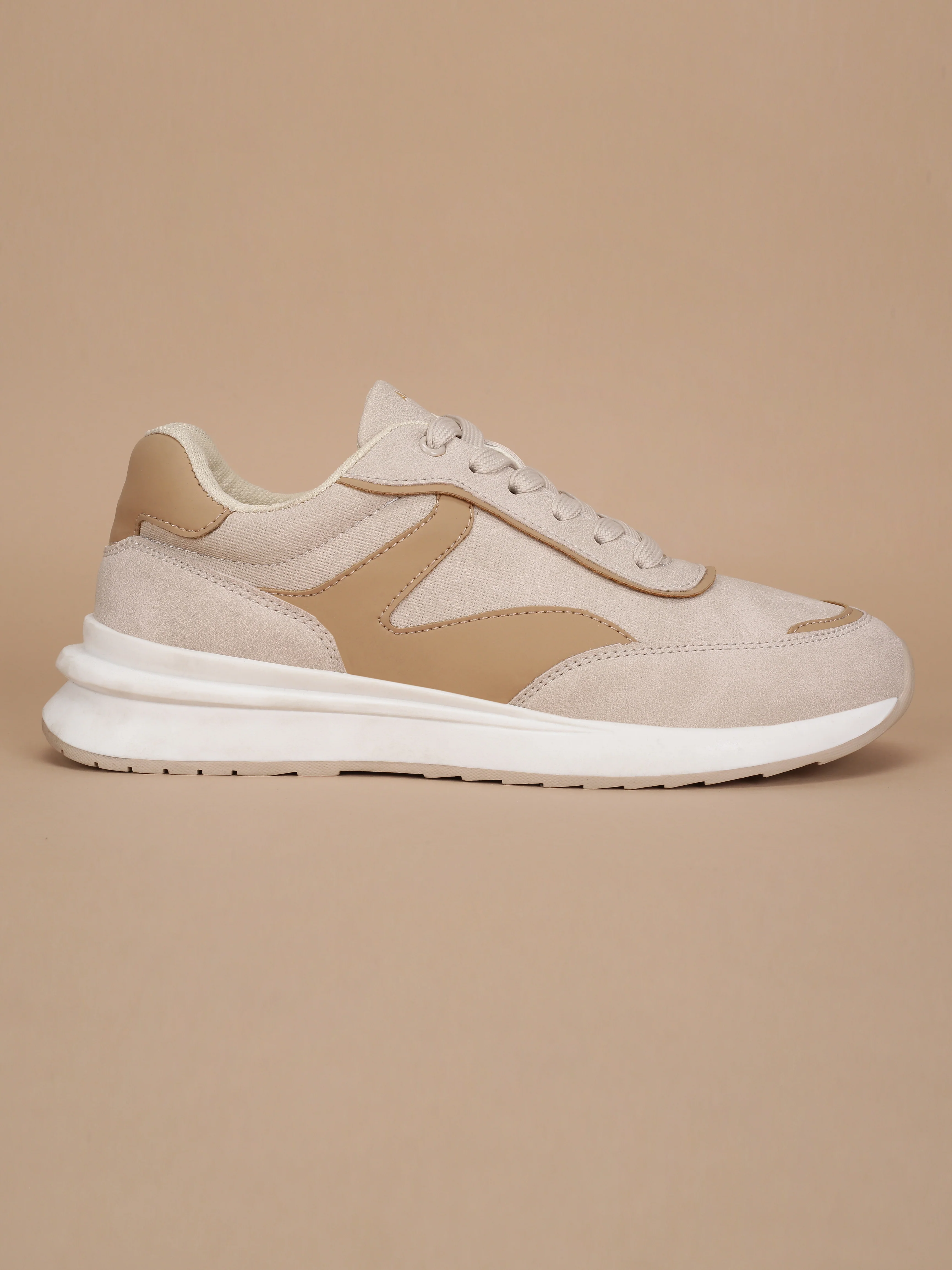 Avant Women's Mova Sneakers - Beige/Brown - Image 3