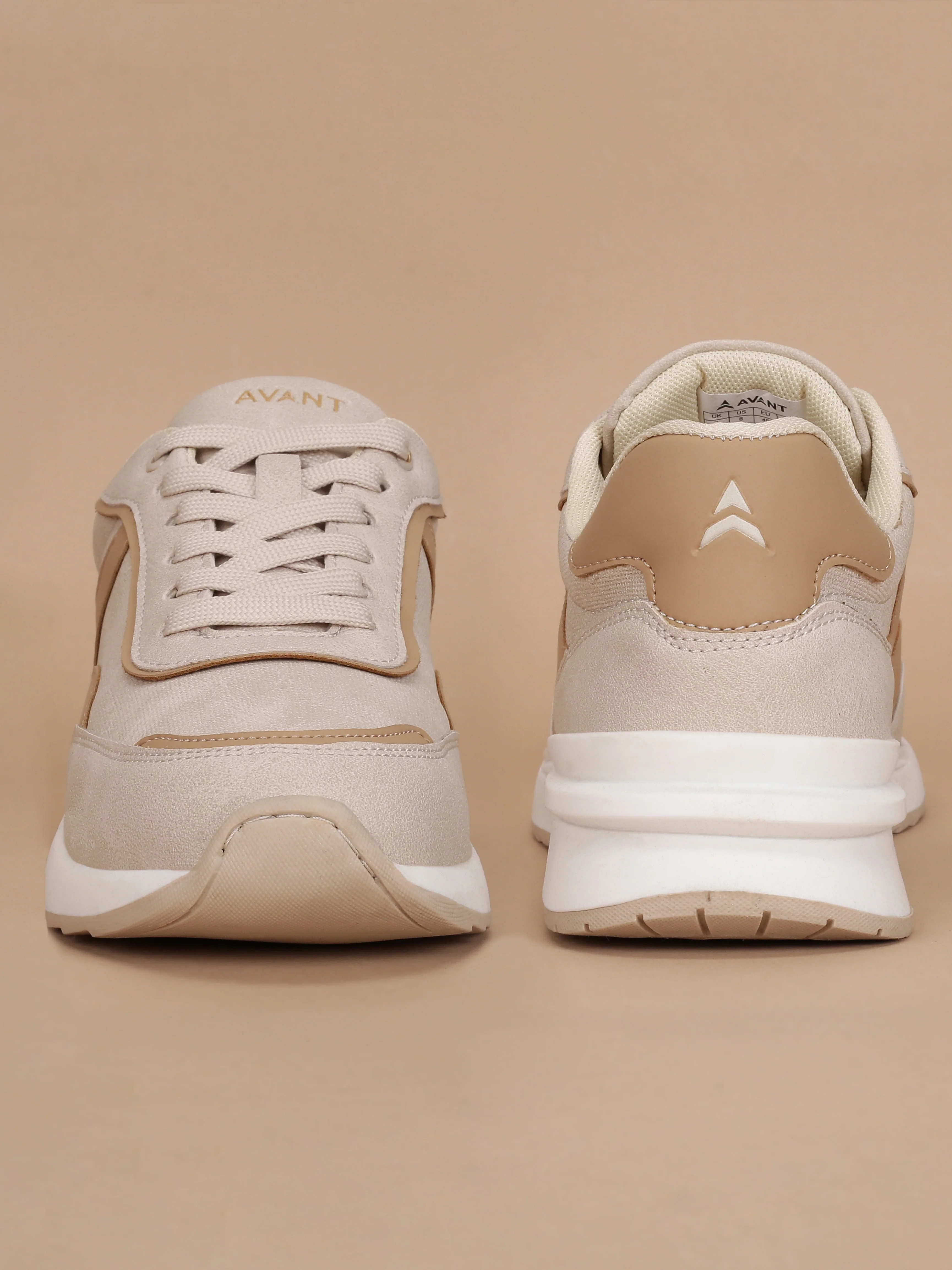 Avant Women's Mova Sneakers - Beige/Brown - Image 5