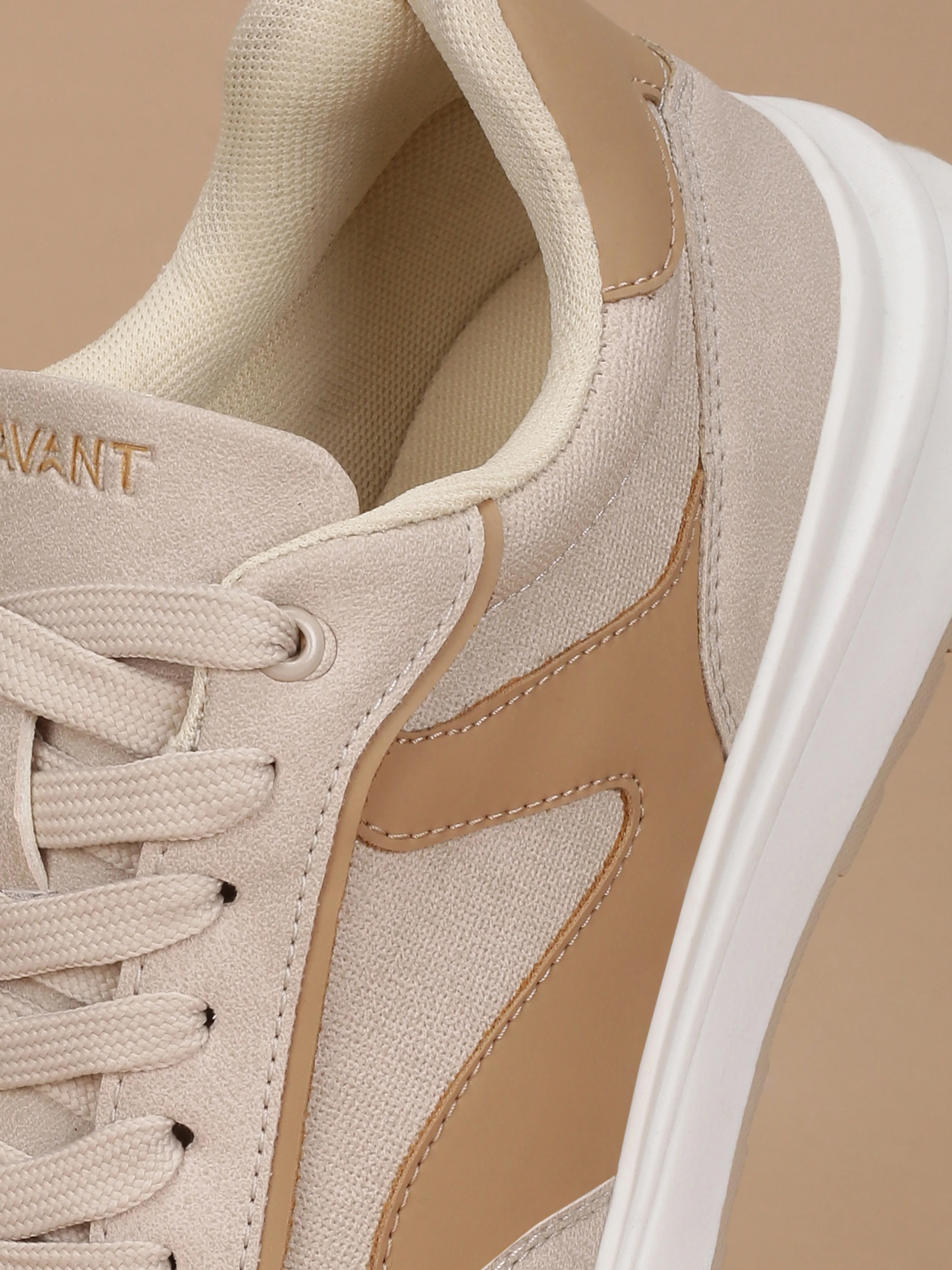 Avant Women's Mova Sneakers - Beige/Brown - Image 6