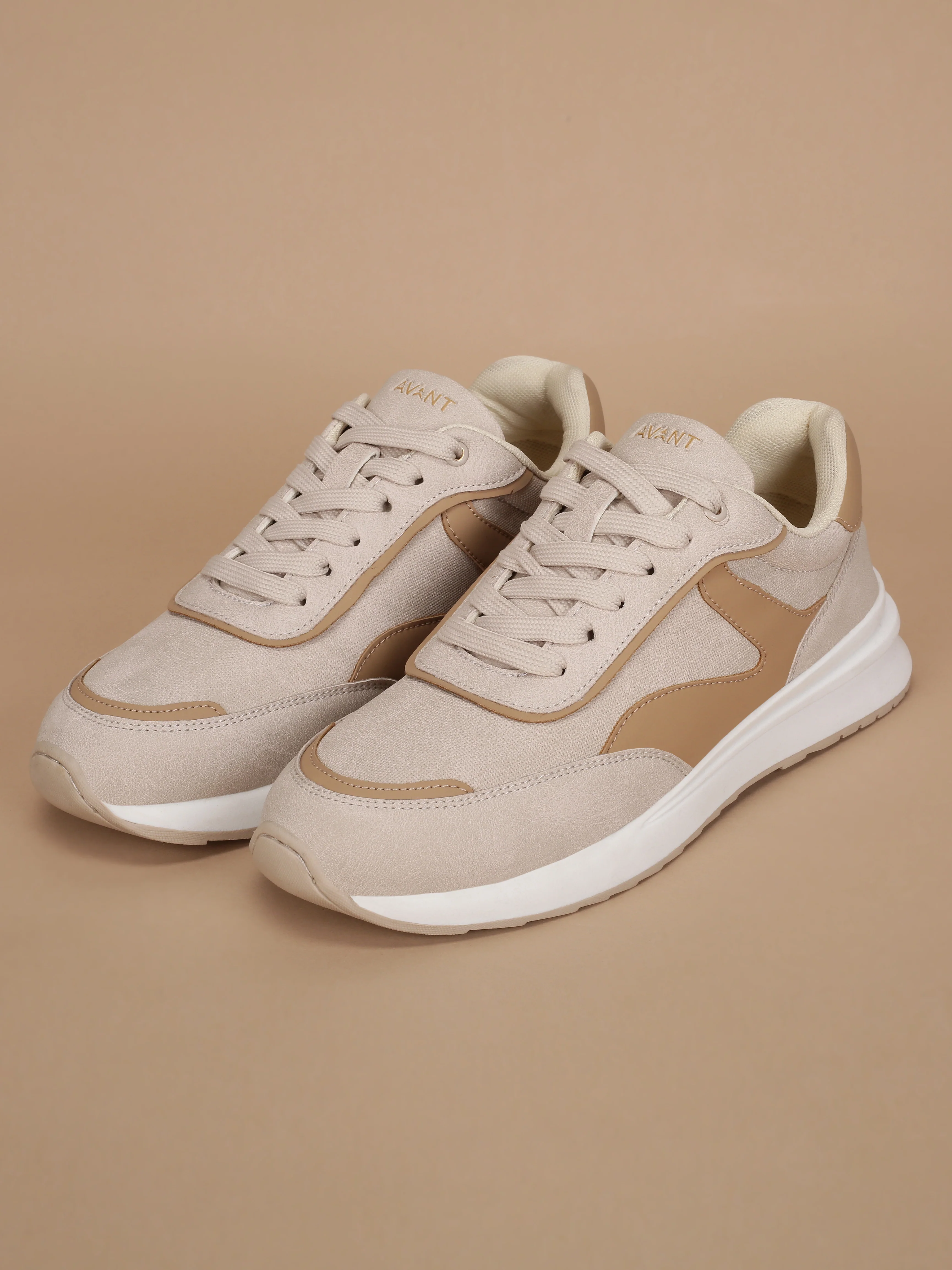 Avant Women's Mova Sneakers - Beige/Brown - Image 7