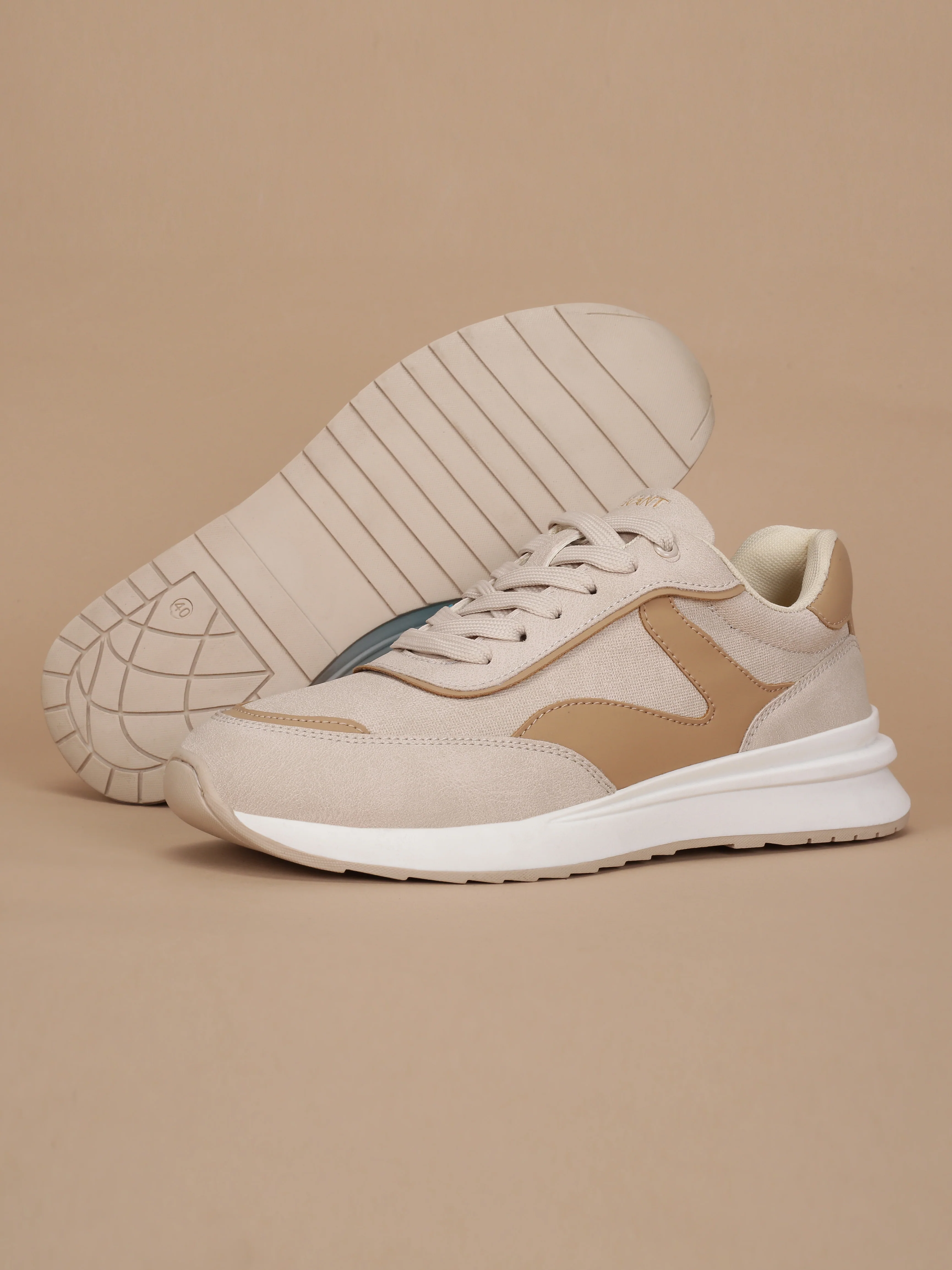 Avant Women's Mova Sneakers - Beige/Brown - Image 9