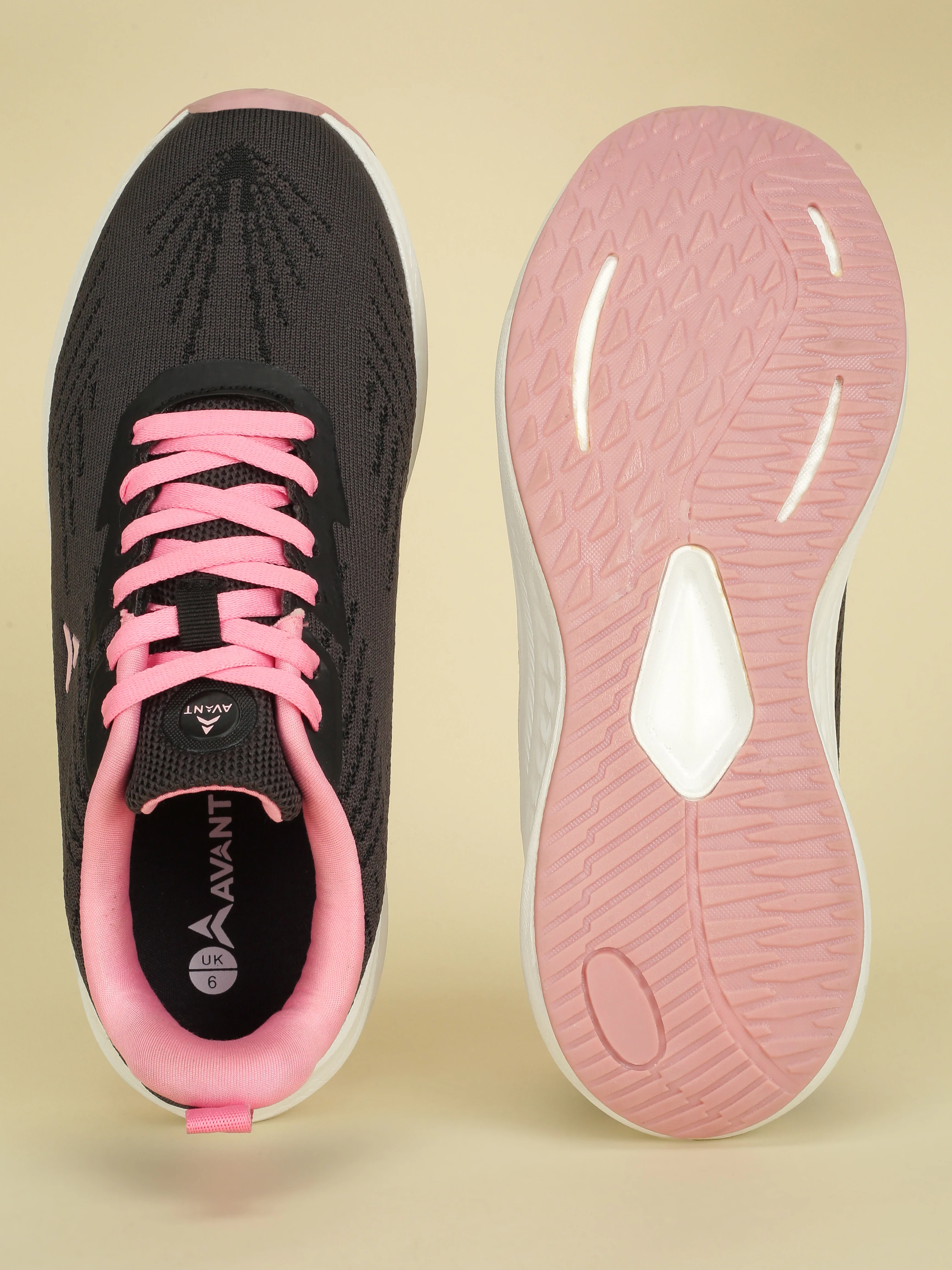 Avant Women's PaceX Casual Shoes - Black/Pink - Image 6