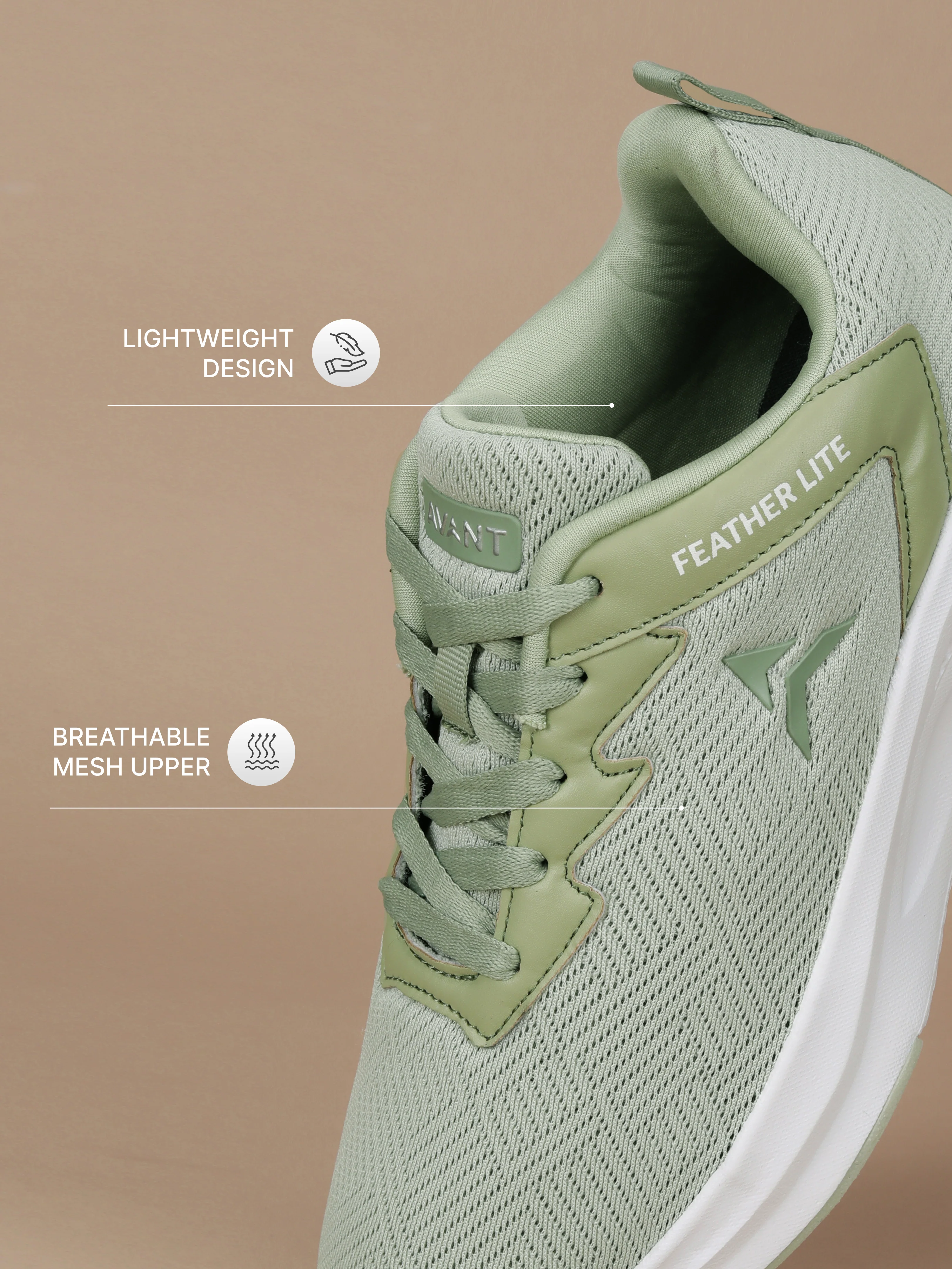 Avant Women's Reva Running Shoes - Green - Image 4