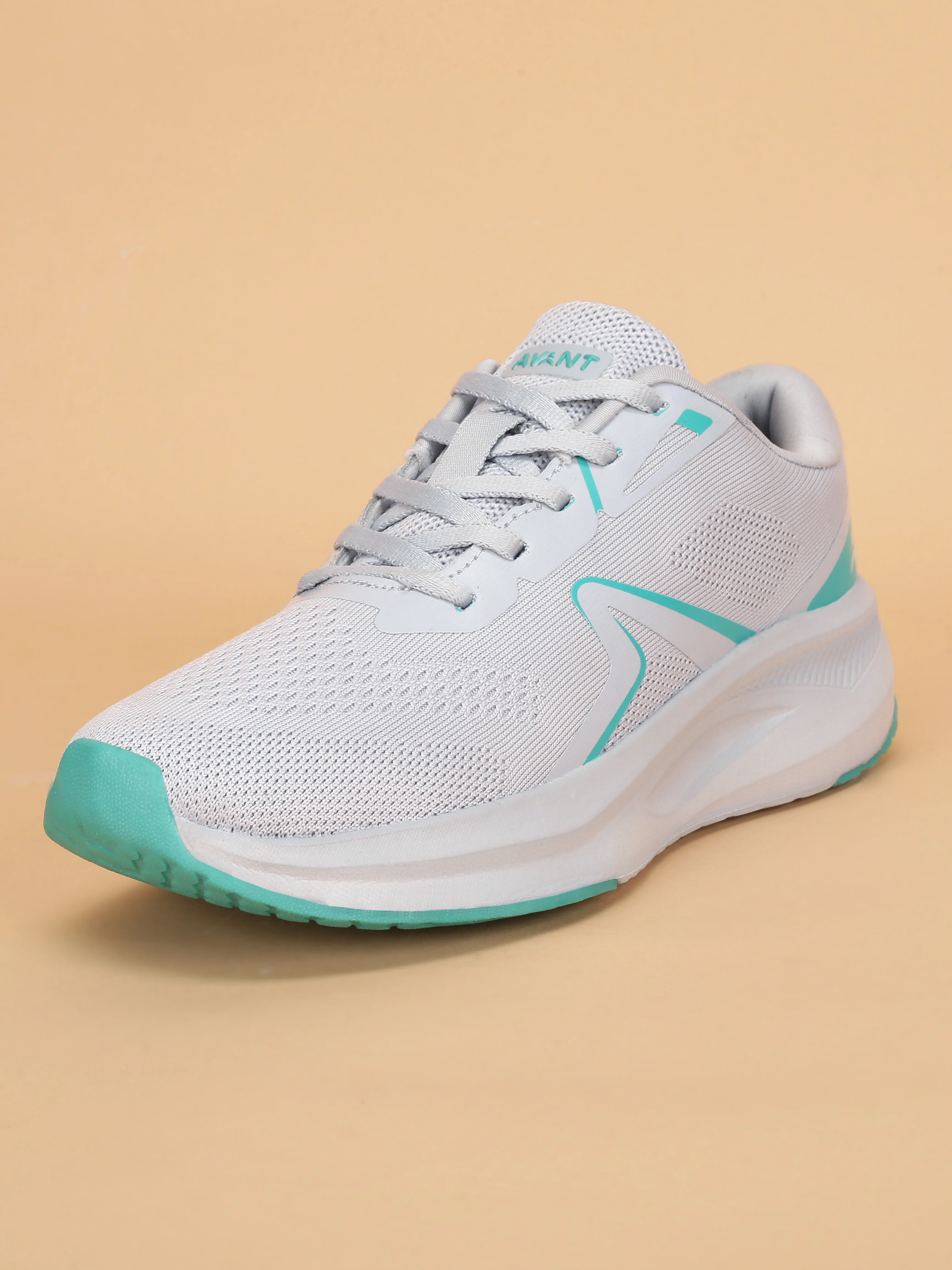 Avant Women's RunAir X1 Running Shoes - L.Grey/Sea Green - Image 3