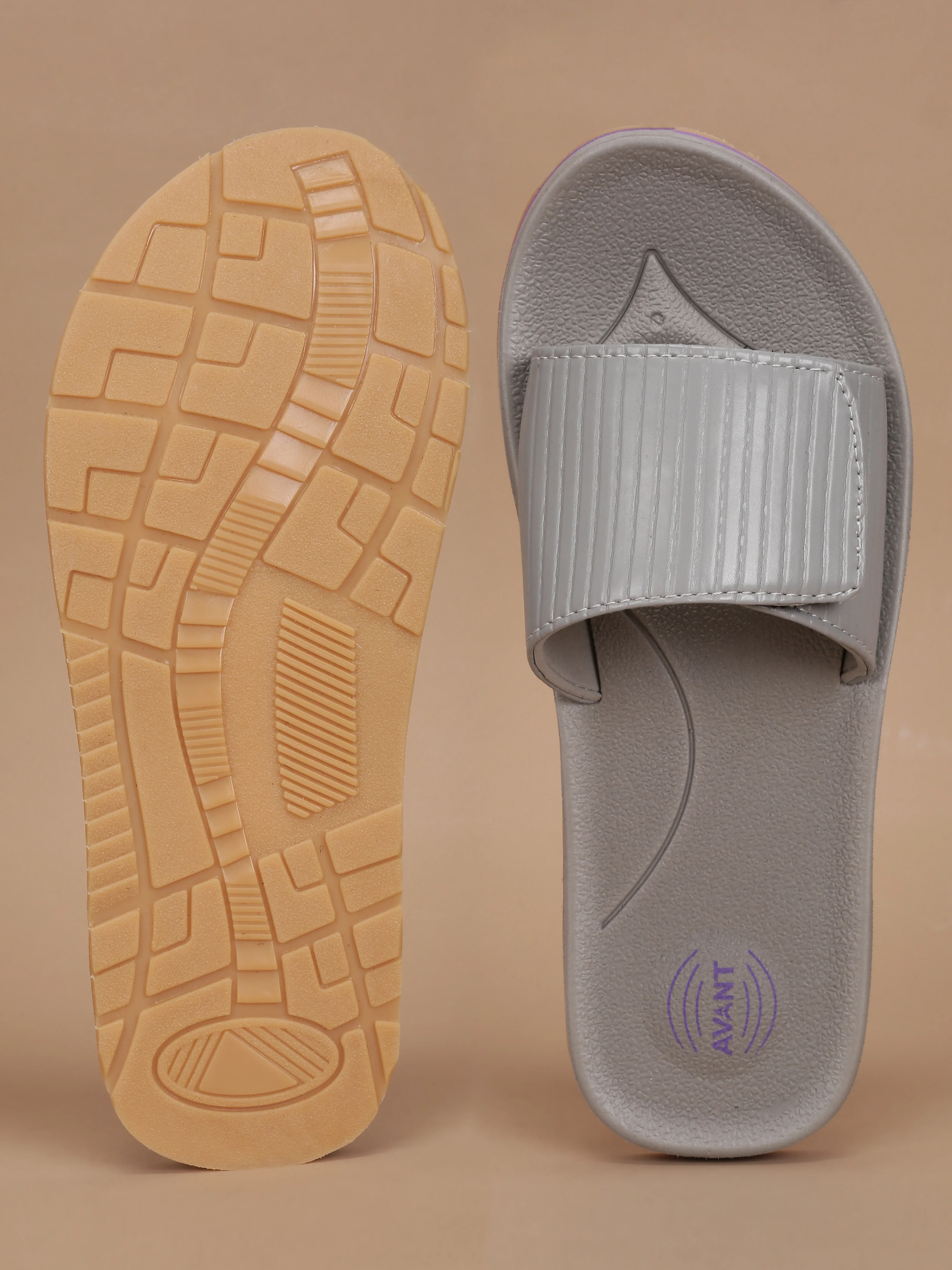 Avant Women's Zyra Sliders - D.Grey/Lt.Grey - Image 4