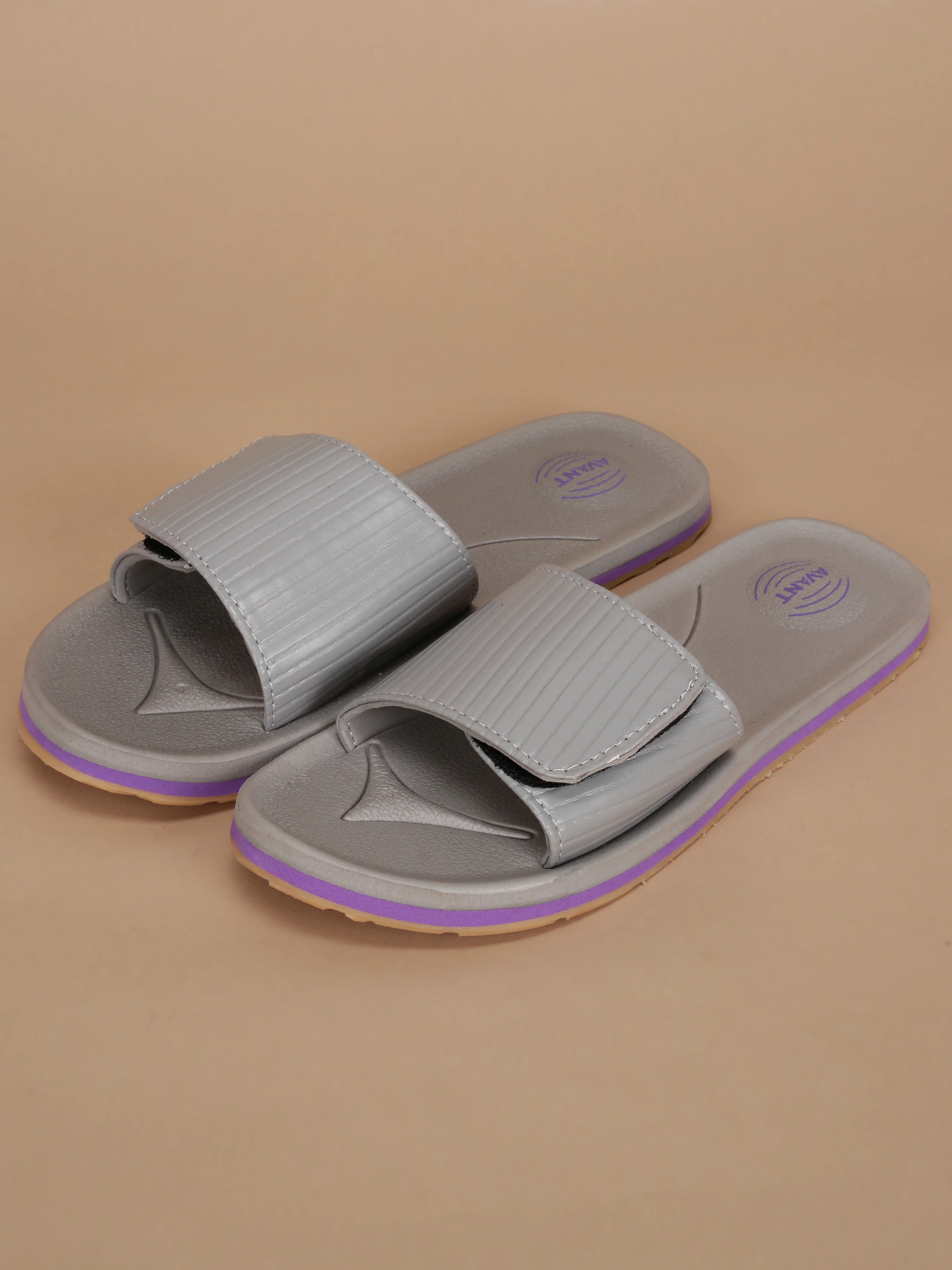 Avant Women's Zyra Sliders - D.Grey/Lt.Grey - Image 7