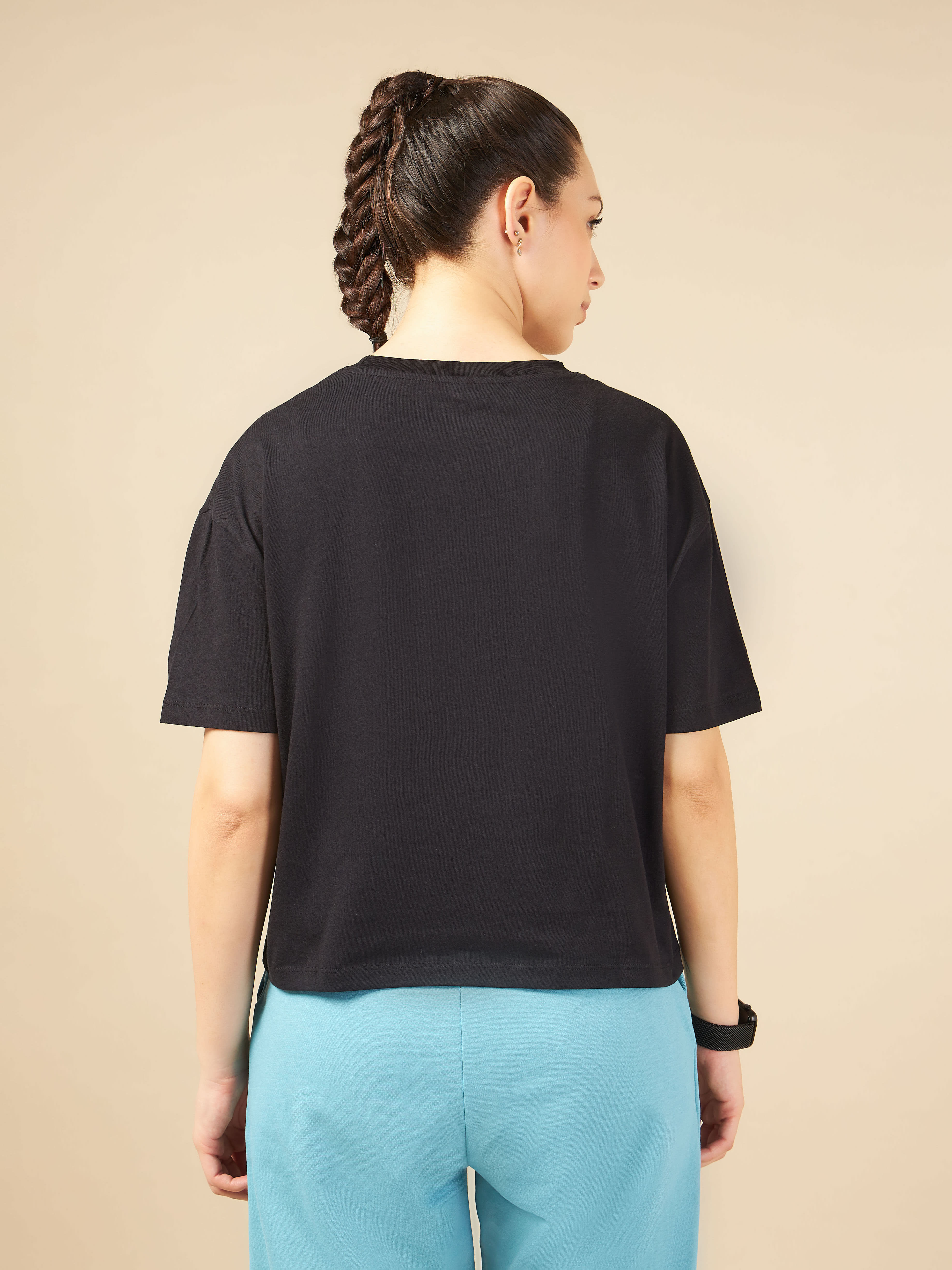 Black Cult Leisure T-shirt for Women - Image 5