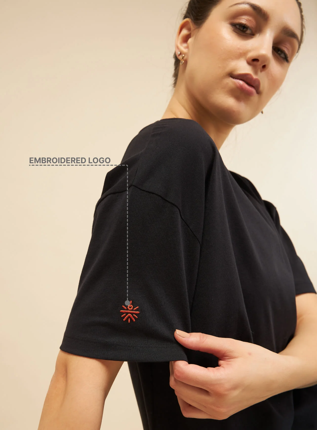 Black Cult Leisure T-shirt for Women - Image 7