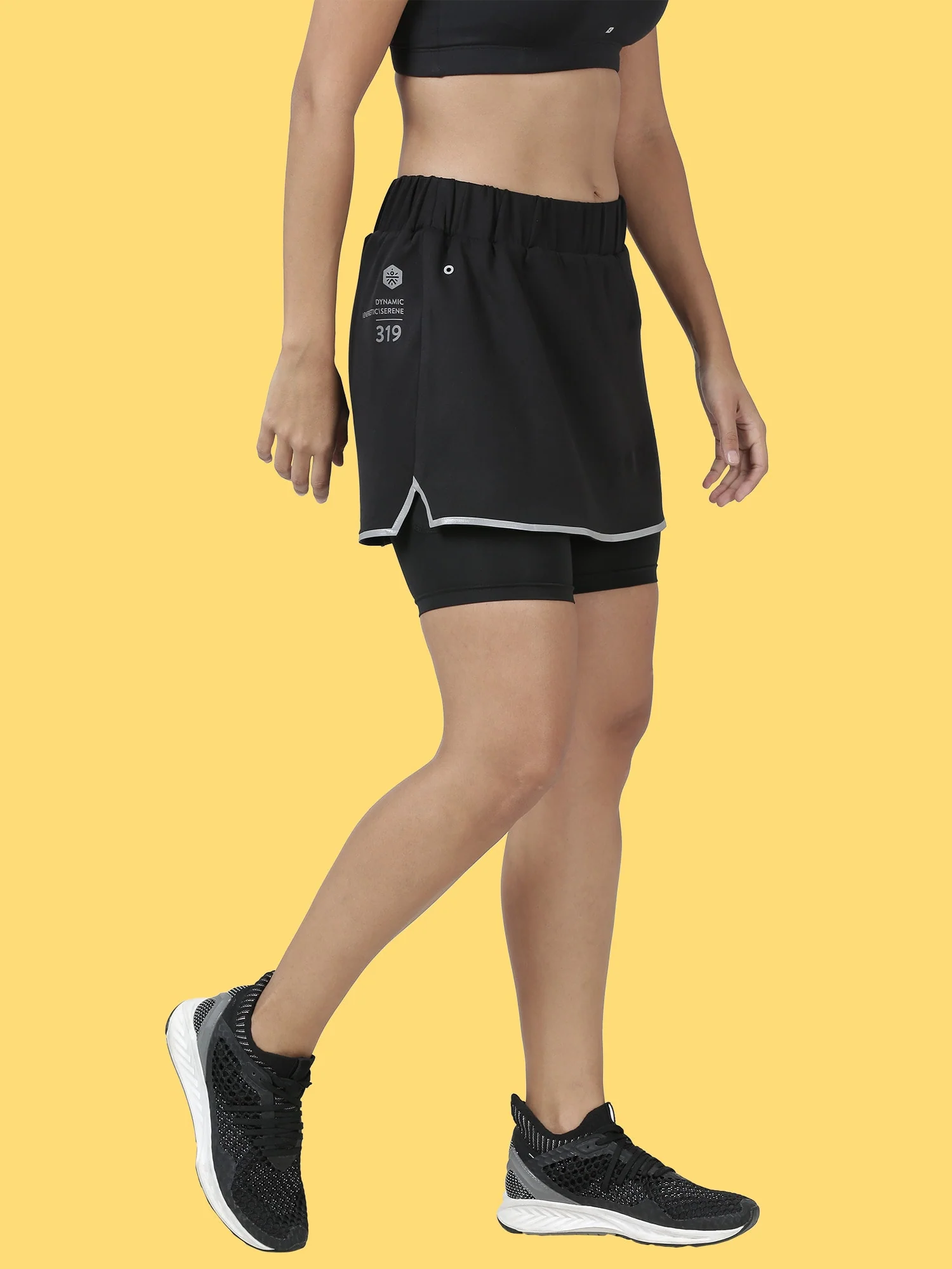Blakout Jump Black Running Skort - Image 3