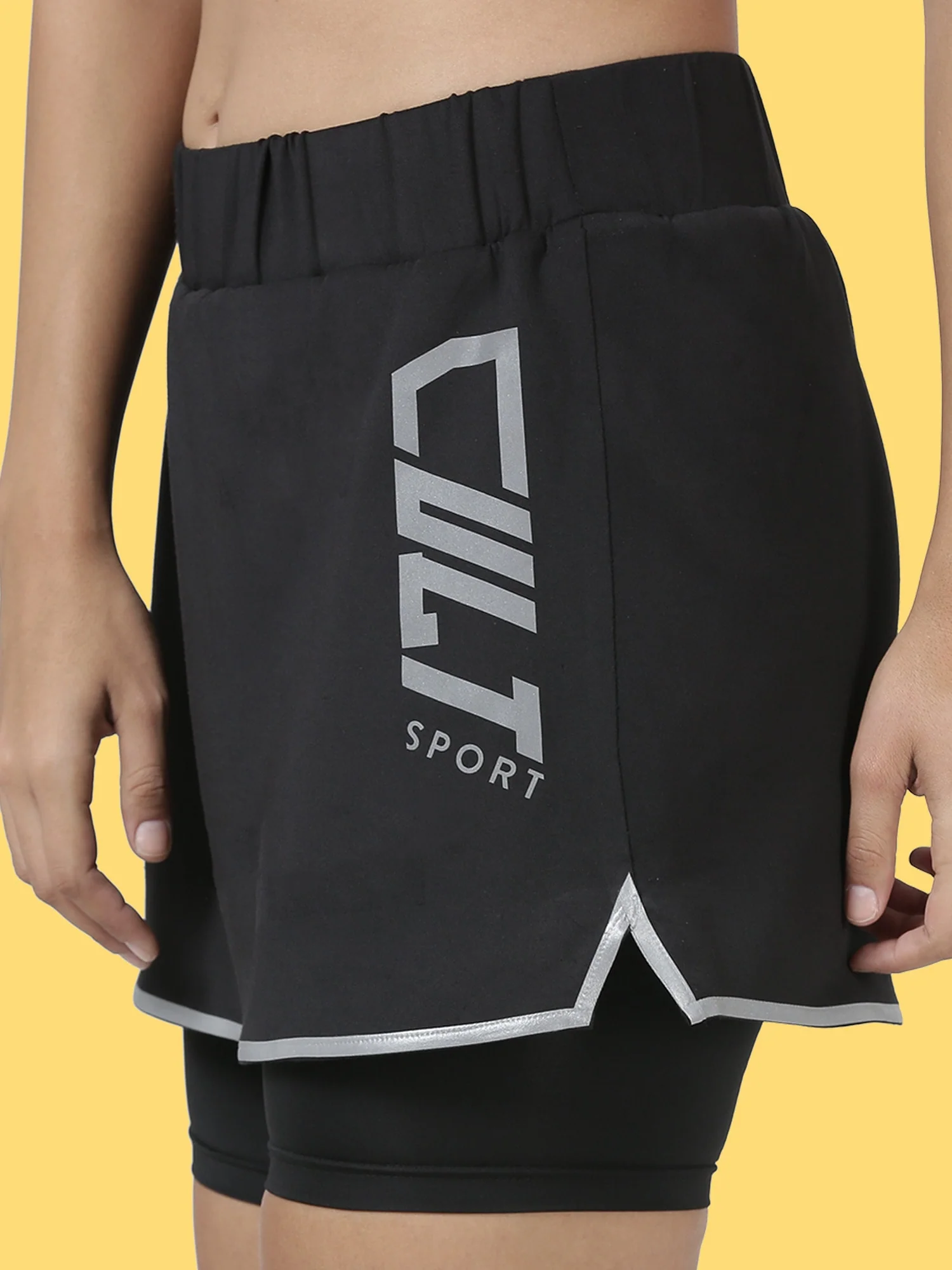 Blakout Jump Black Running Skort - Image 7