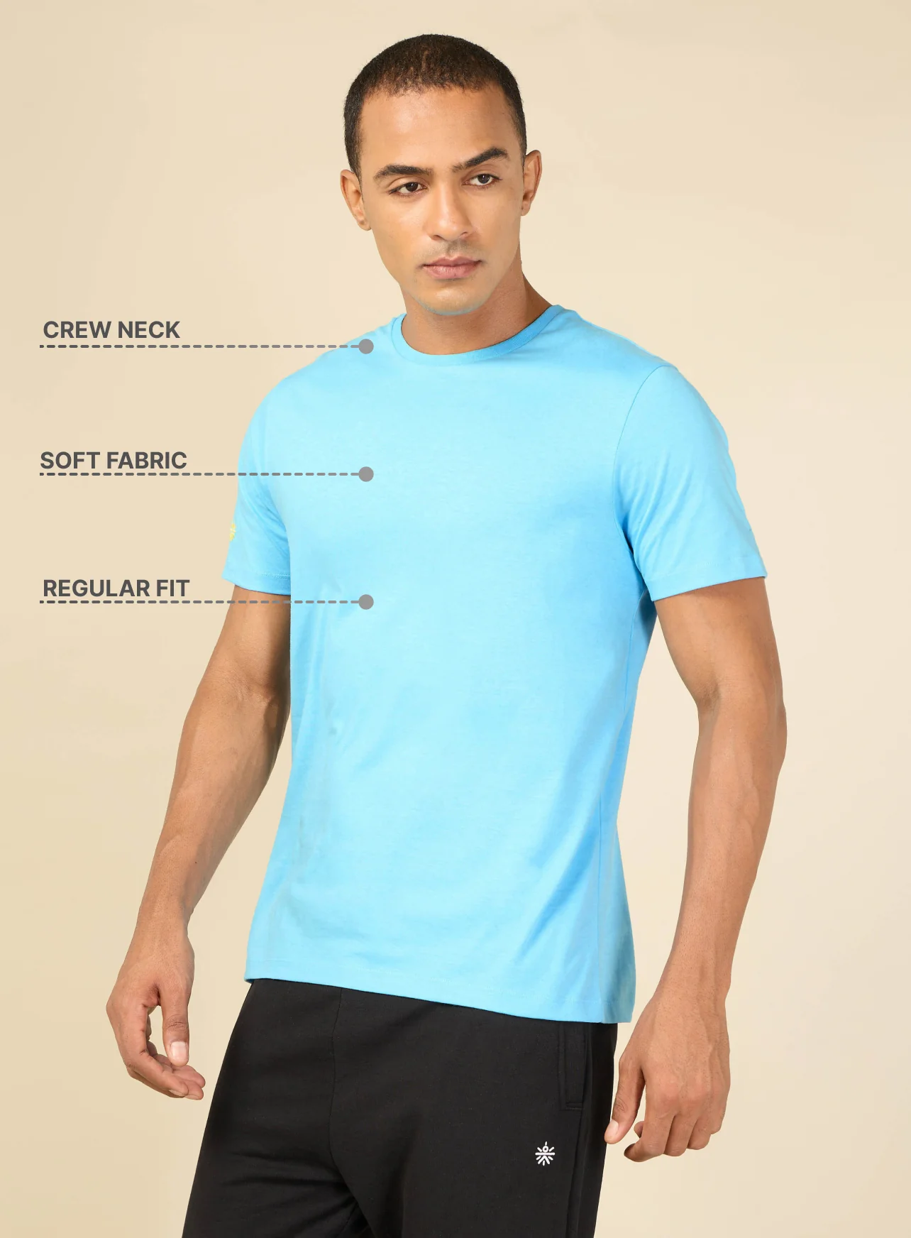 Blue Cult Leisure T-shirt for Men - Image 4