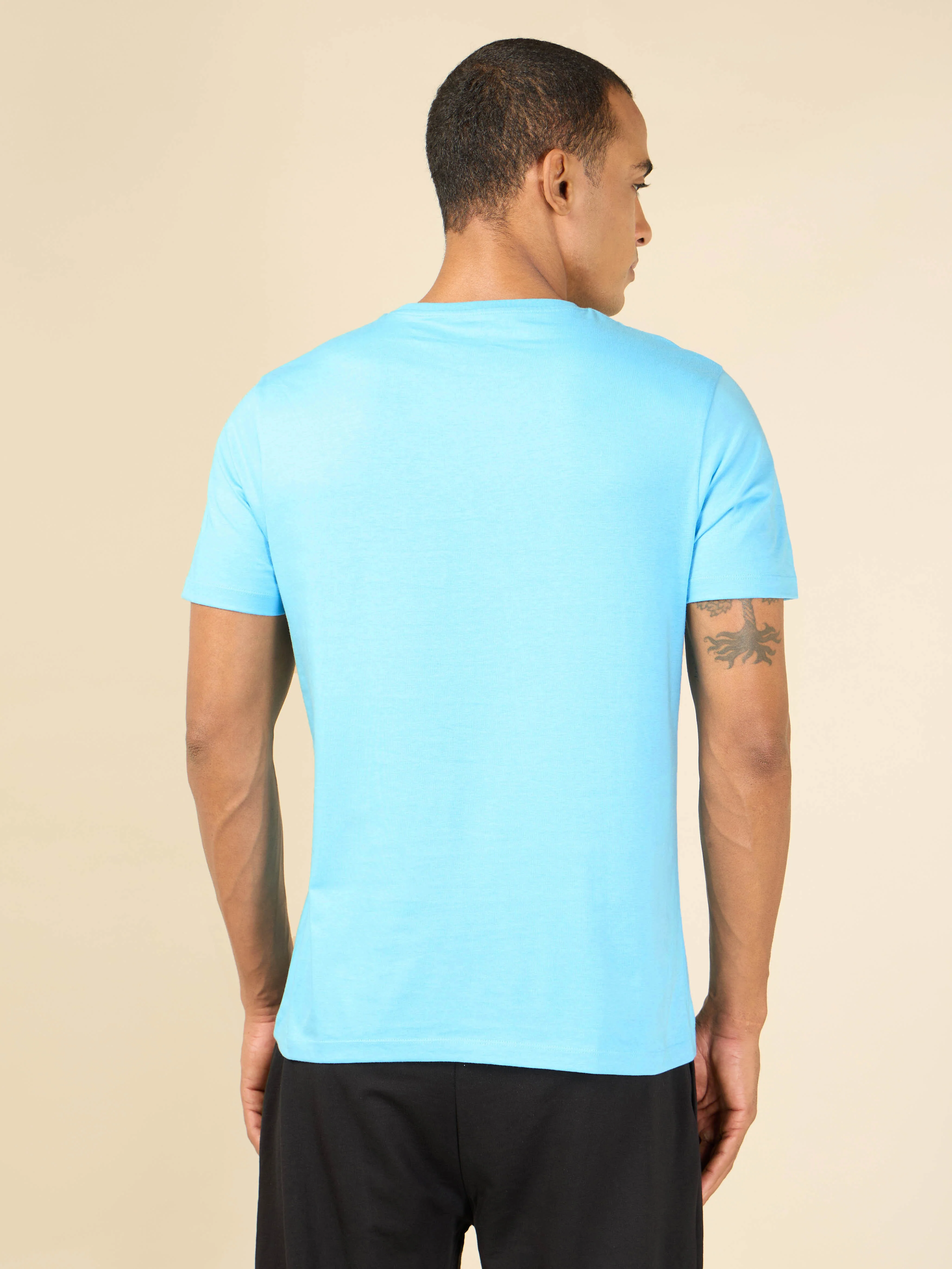 Blue Cult Leisure T-shirt for Men - Image 5