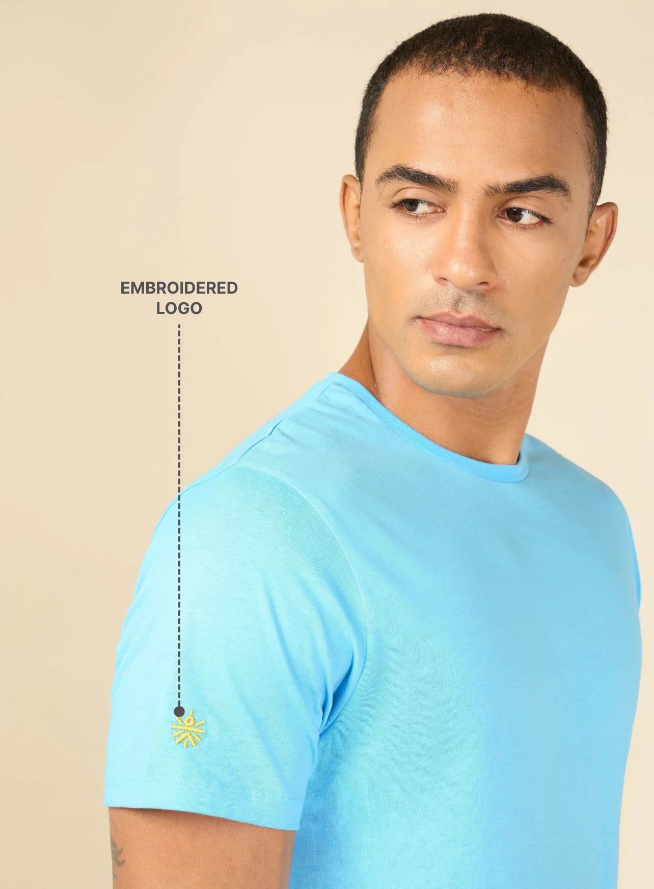 Blue Cult Leisure T-shirt for Men - Image 7