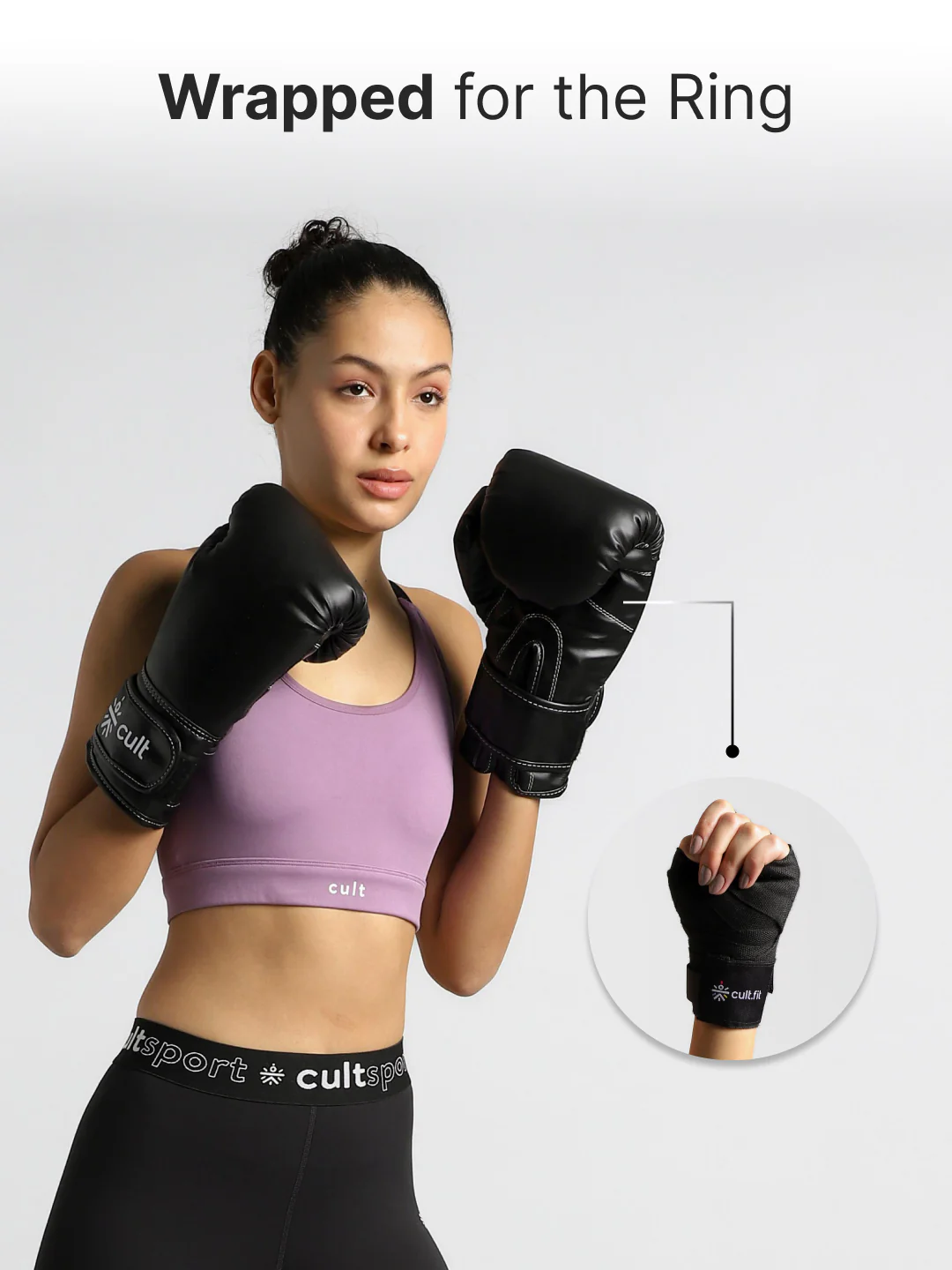 Boxing Hand wrap Black - Image 2
