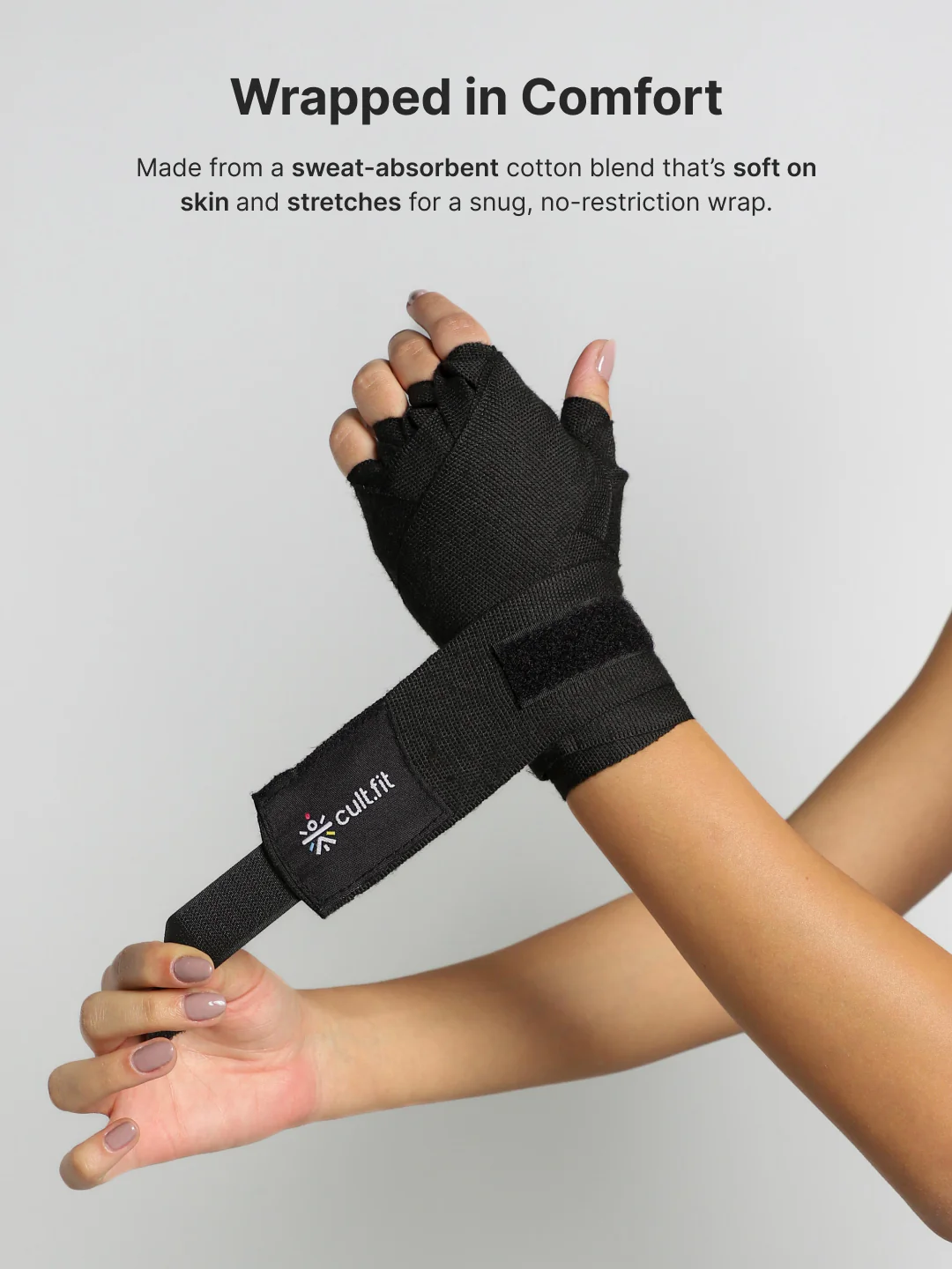 Boxing Hand wrap Black - Image 4