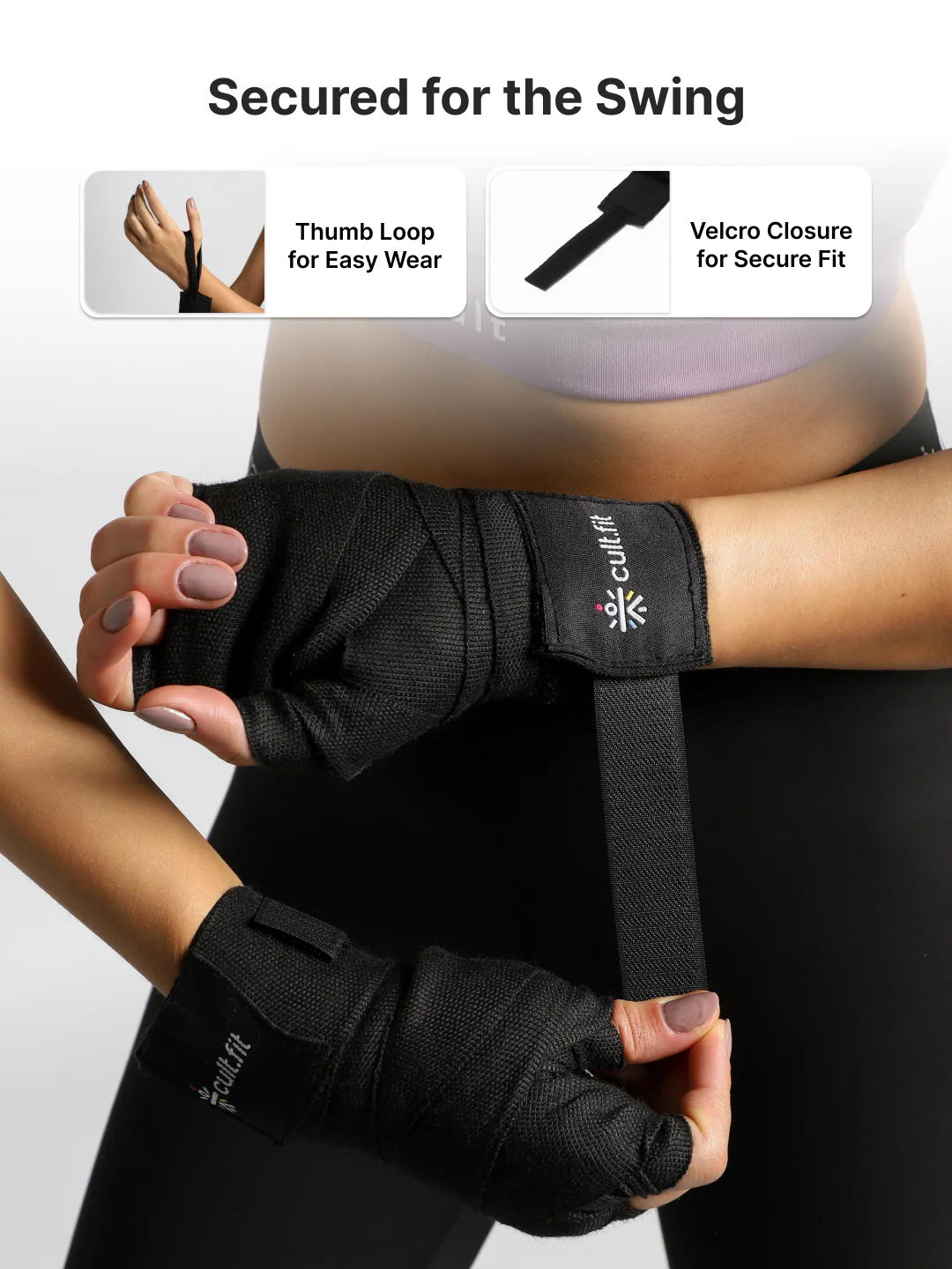 Boxing Hand wrap Black - Image 5