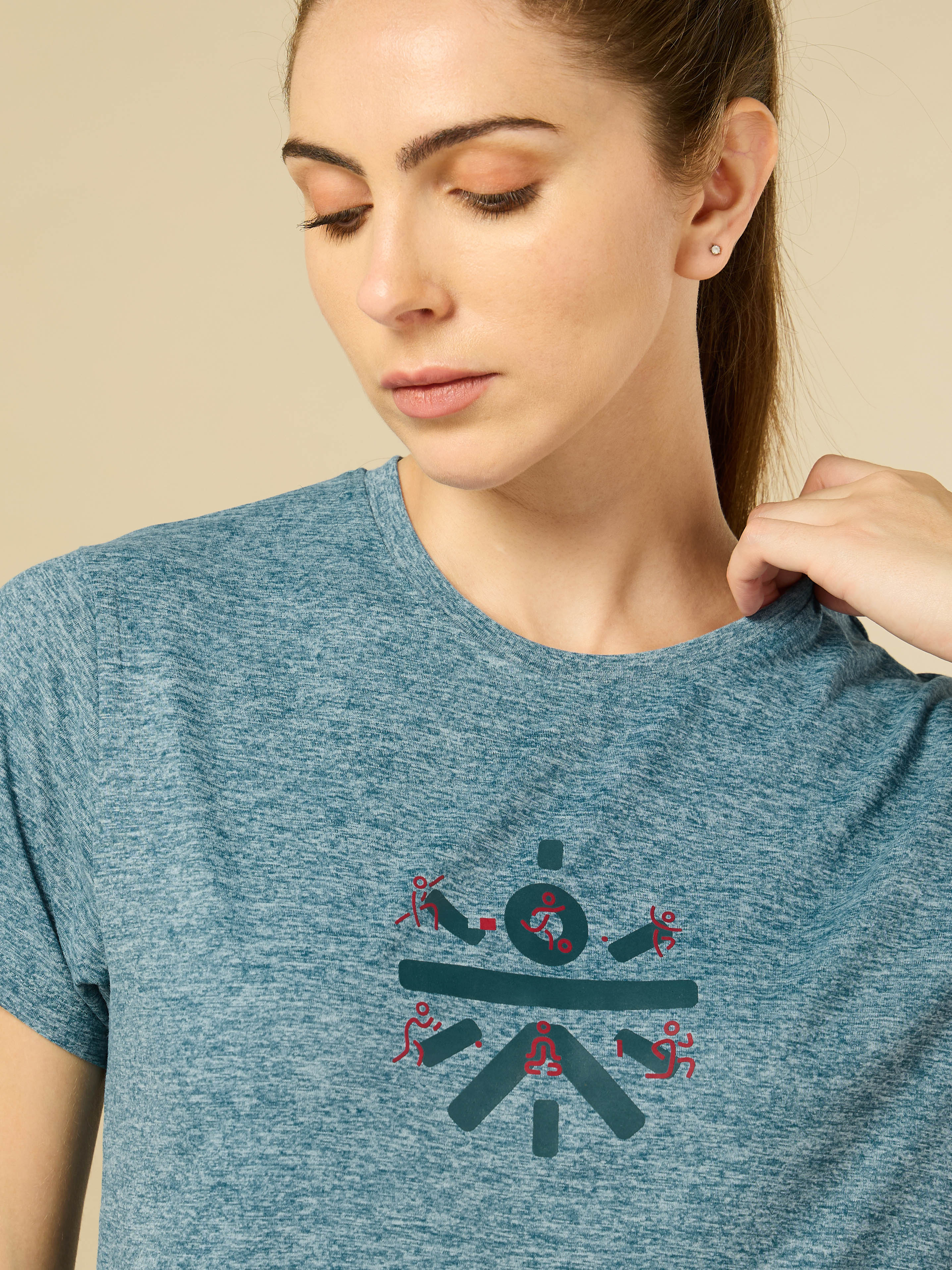 Brand logo Blue T-shirt - Image 6