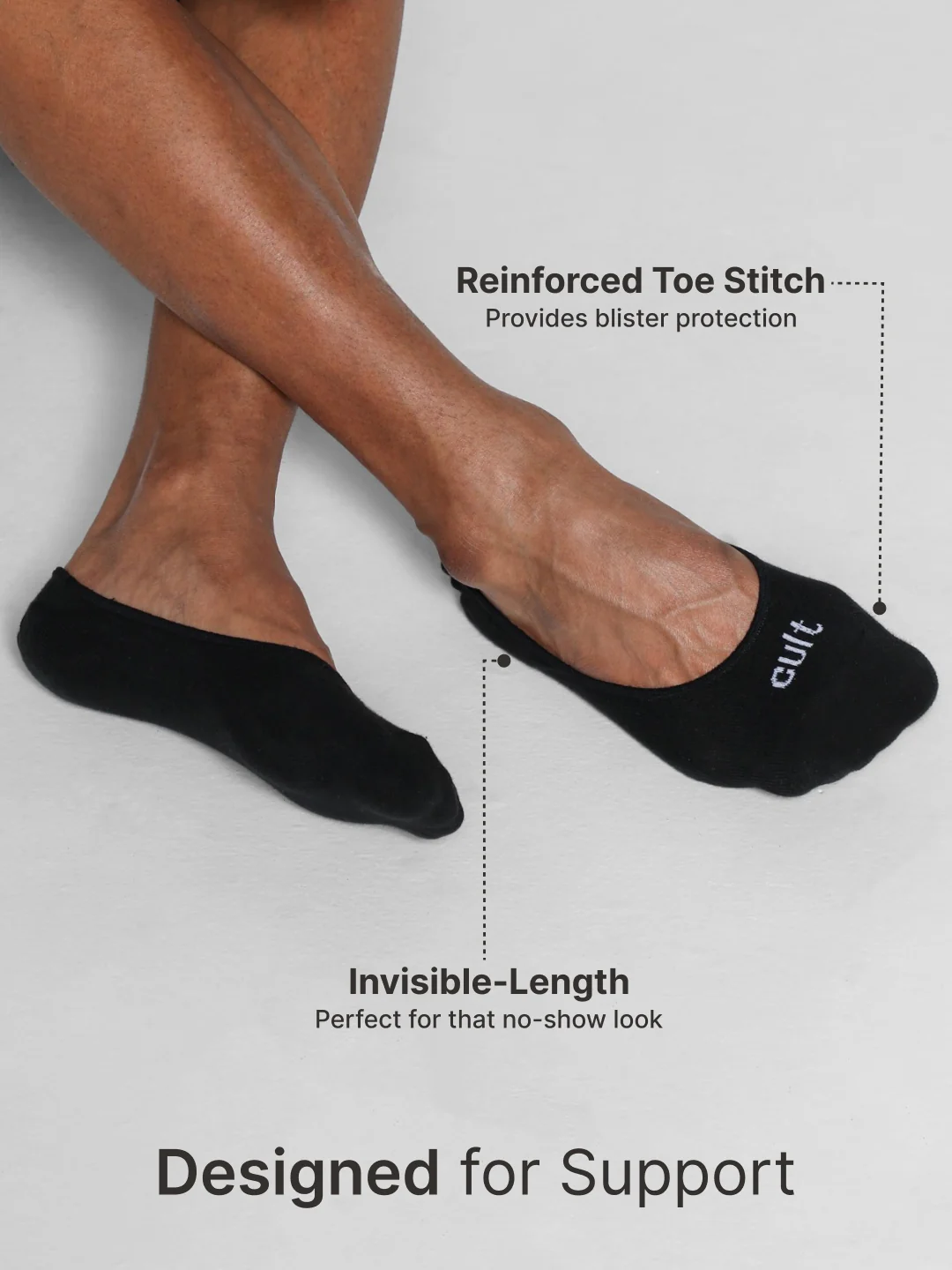 Casual Low Cut Invisible Pack of 3 Multicolour Cotton Blend Men Socks  Soft, Breathable & All-Day Comfort - Image 5