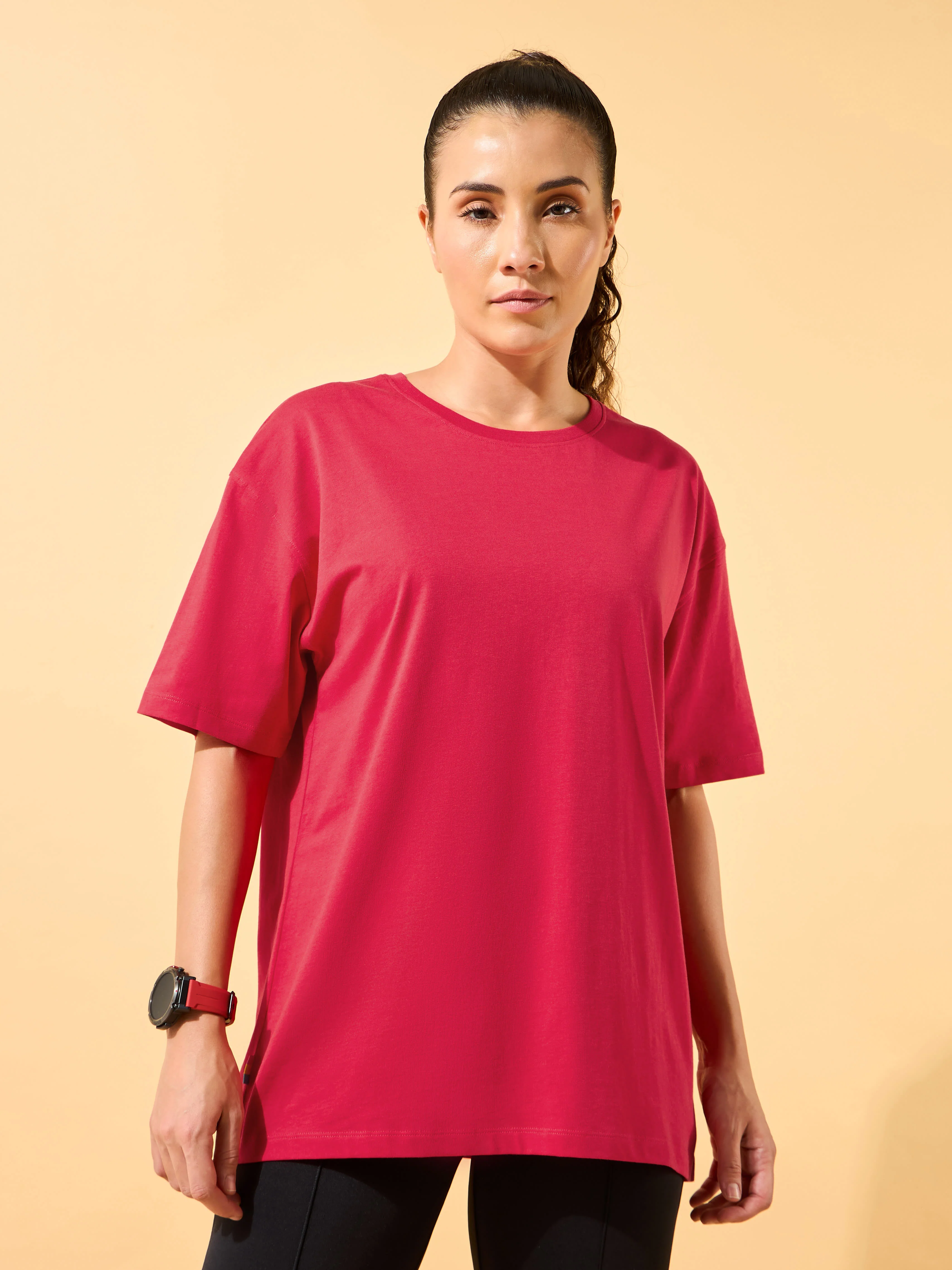 Circle Of Positive Print Oversized T-shirt - Image 4