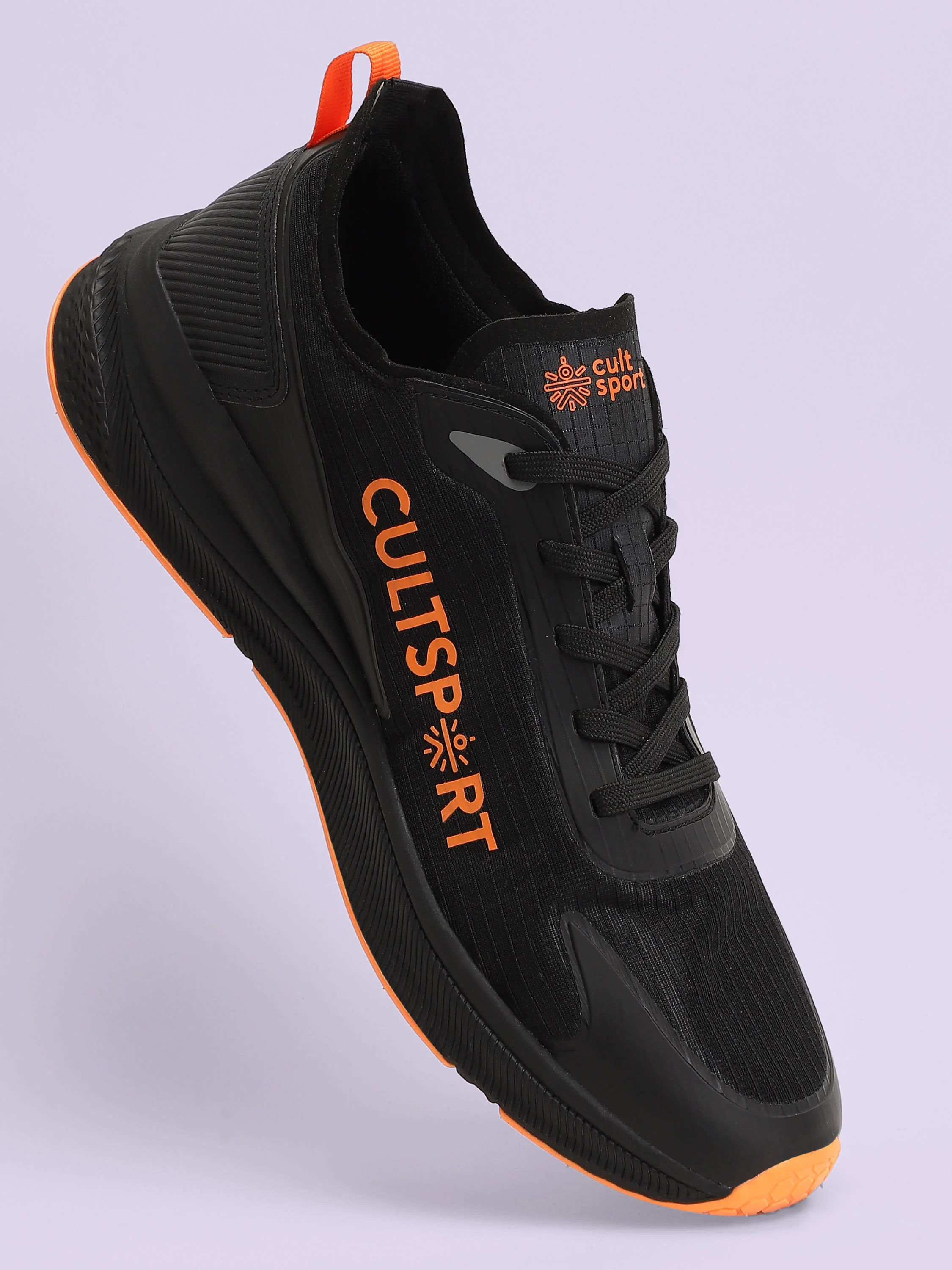 cult Comfort Men Running Shoes - Black/Orange - Image 2