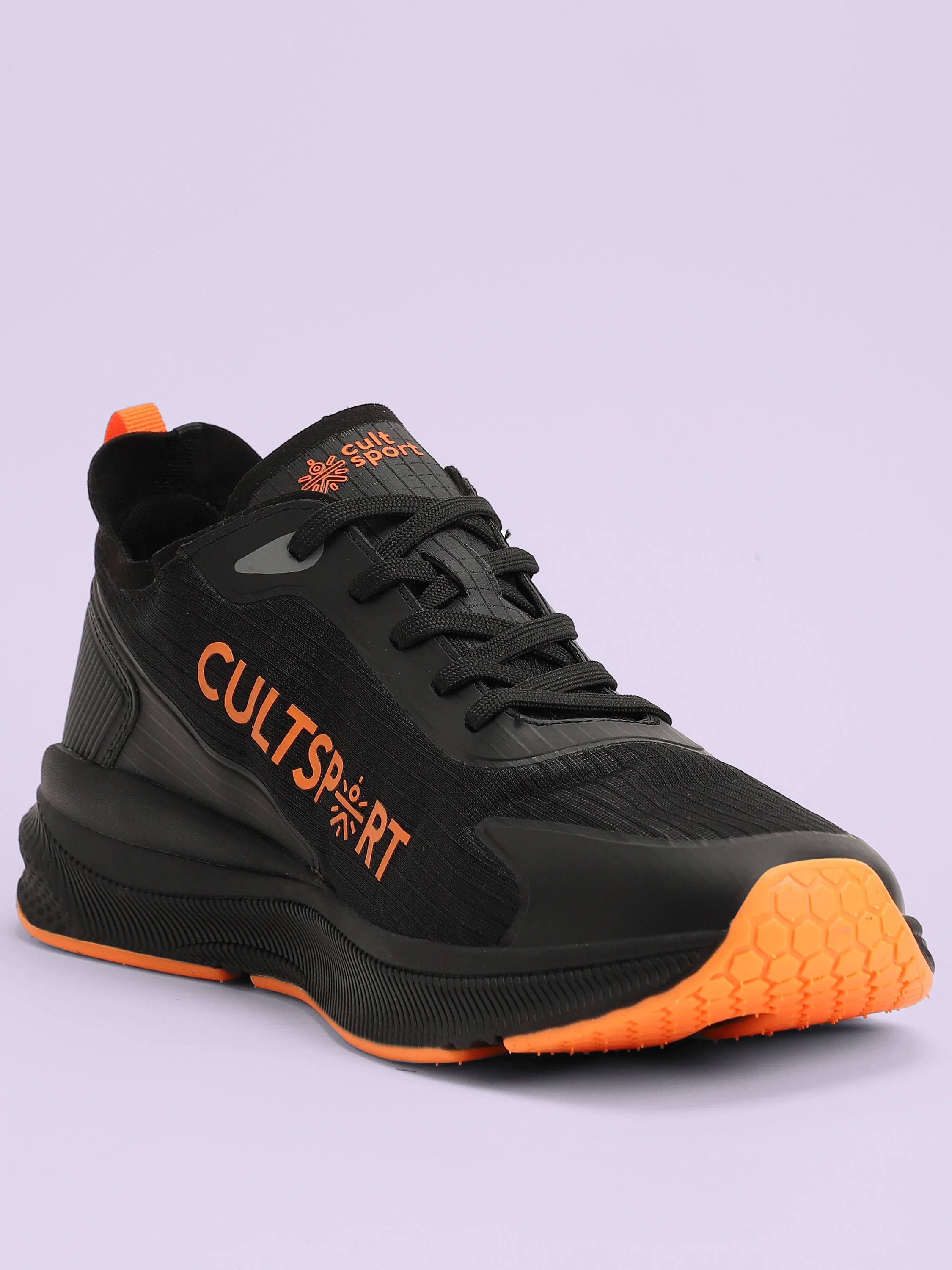 cult Comfort Men Running Shoes - Black/Orange - Image 4
