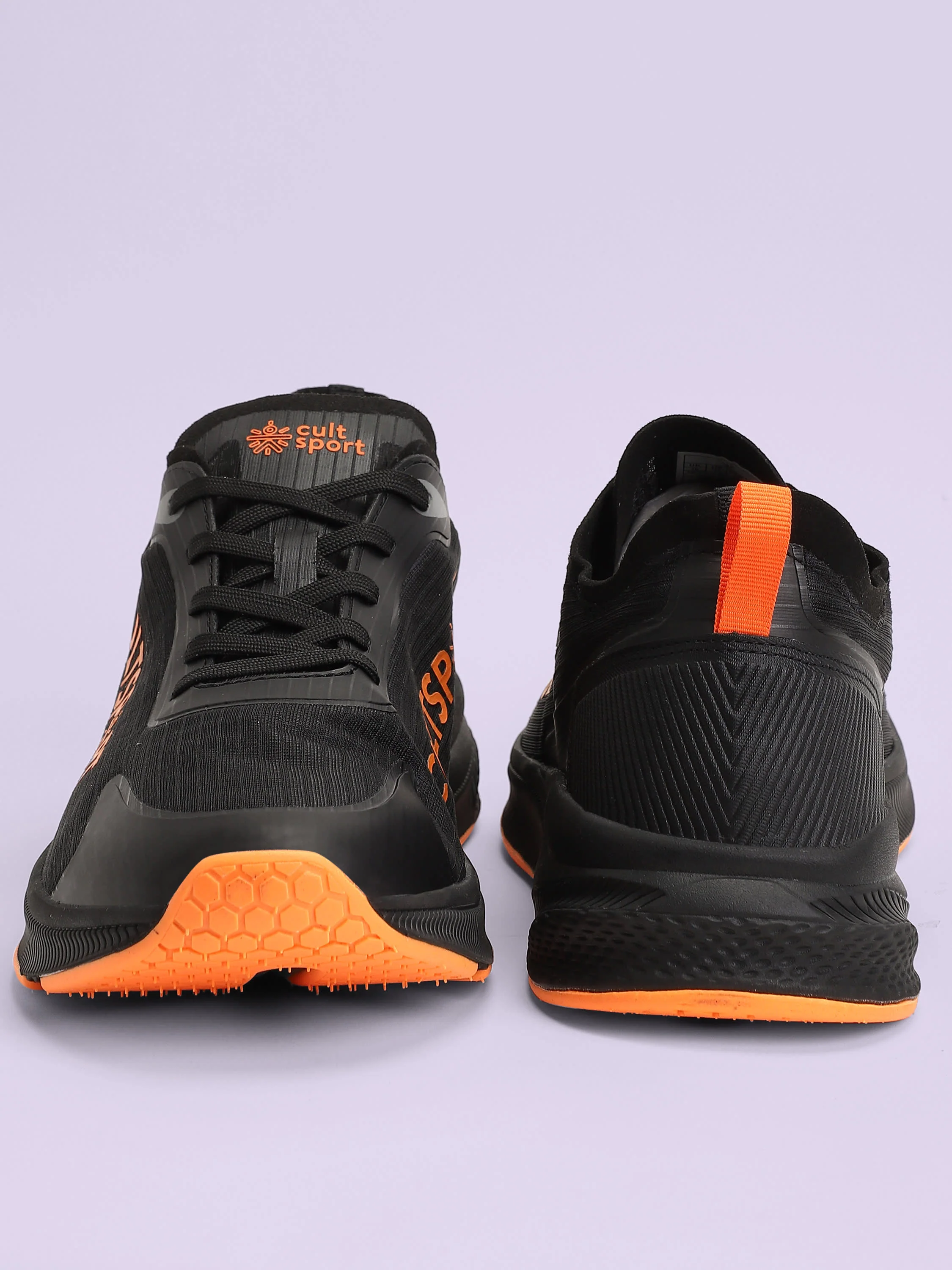 cult Comfort Men Running Shoes - Black/Orange - Image 5