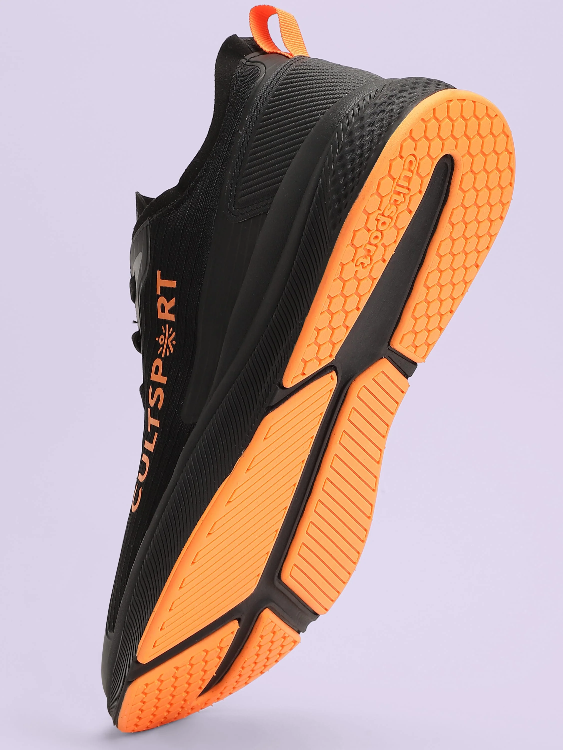 cult Comfort Men Running Shoes - Black/Orange - Image 6