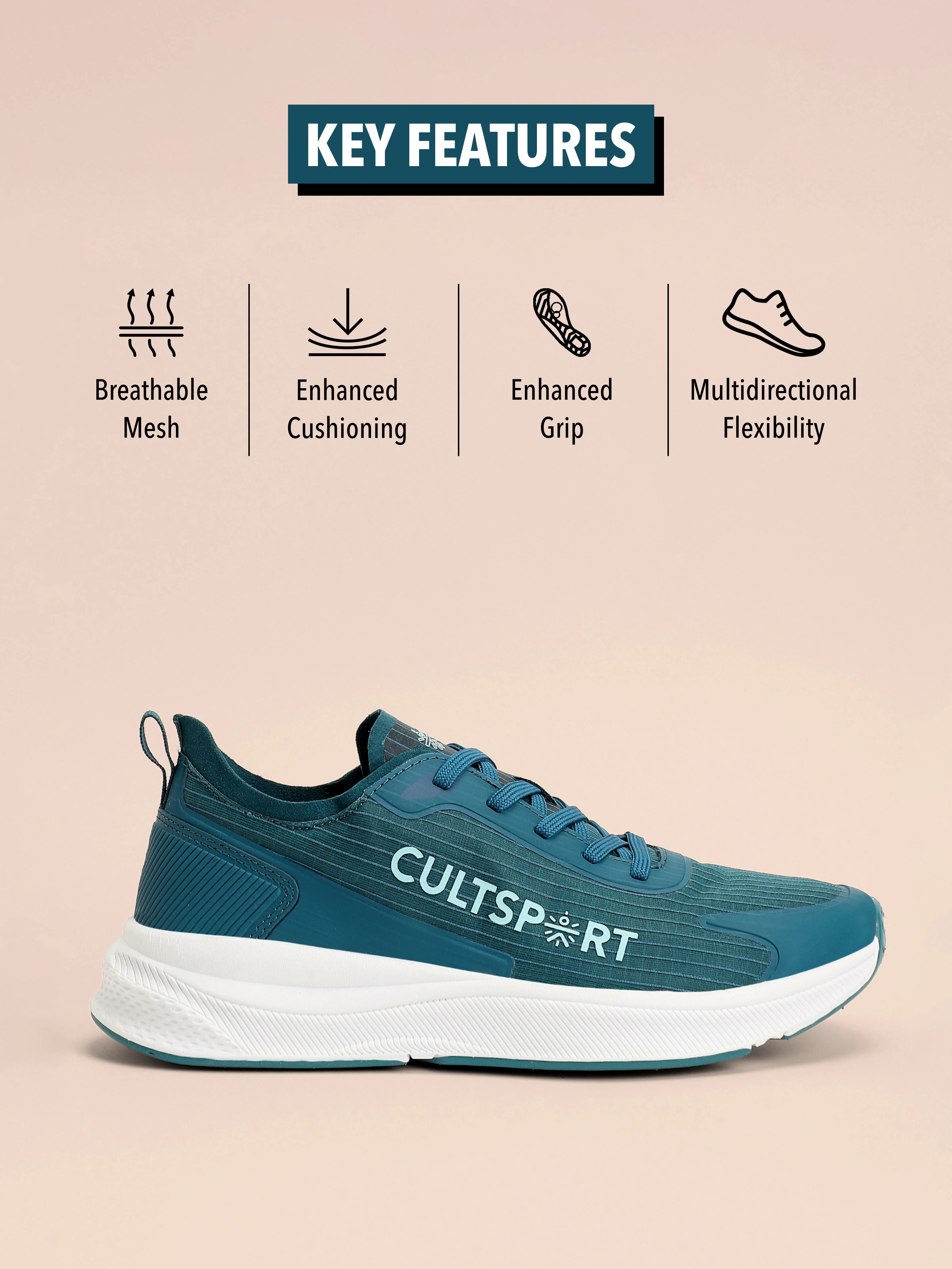 cult Comfort Women Running Shoes - D.Green - Image 3