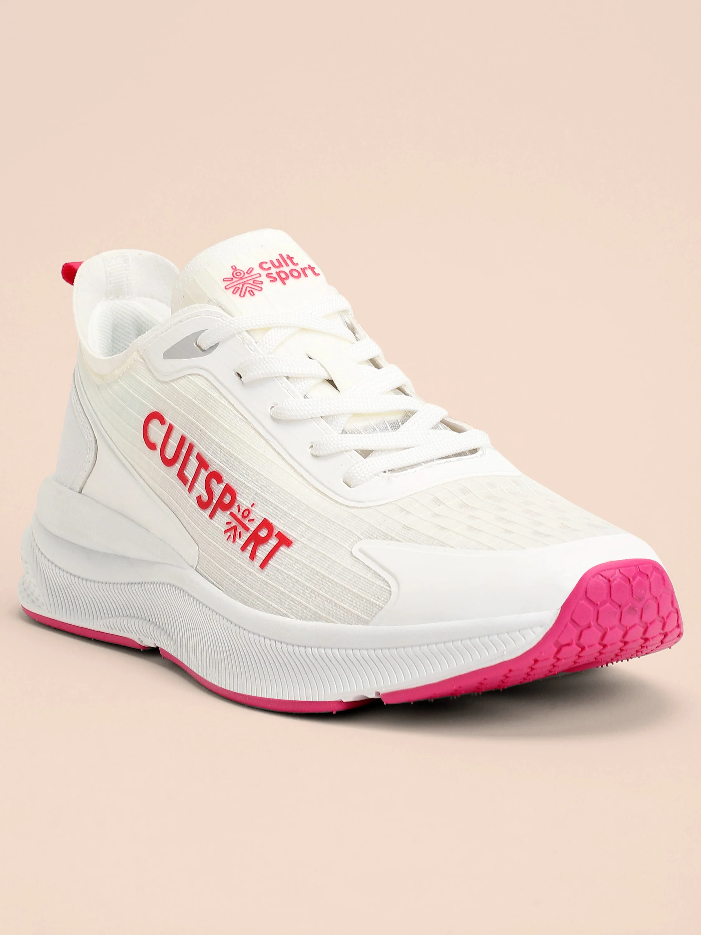 cult Comfort Women Running Shoes - White/Red - Image 11
