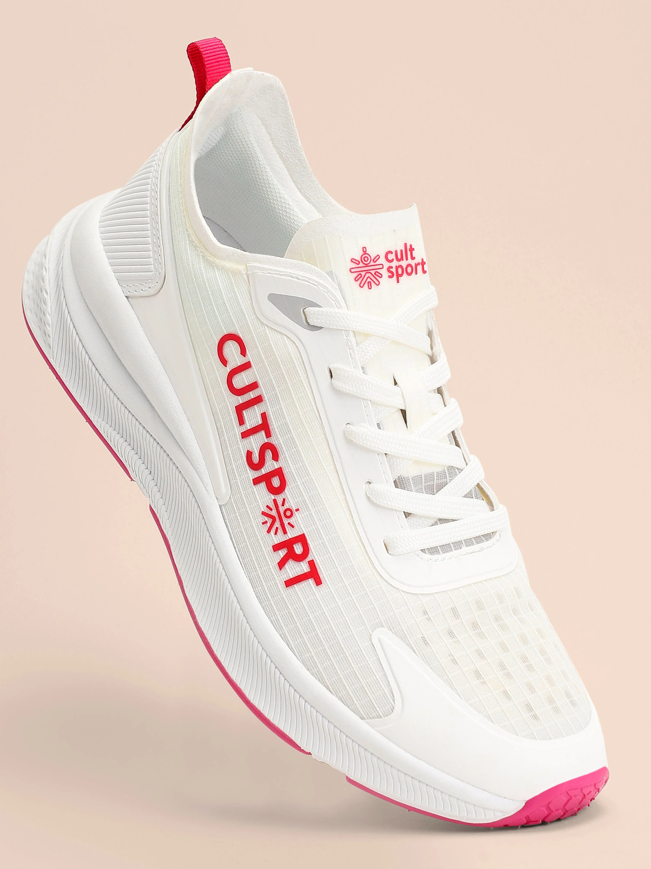 cult Comfort Women Running Shoes - White/Red - Image 2